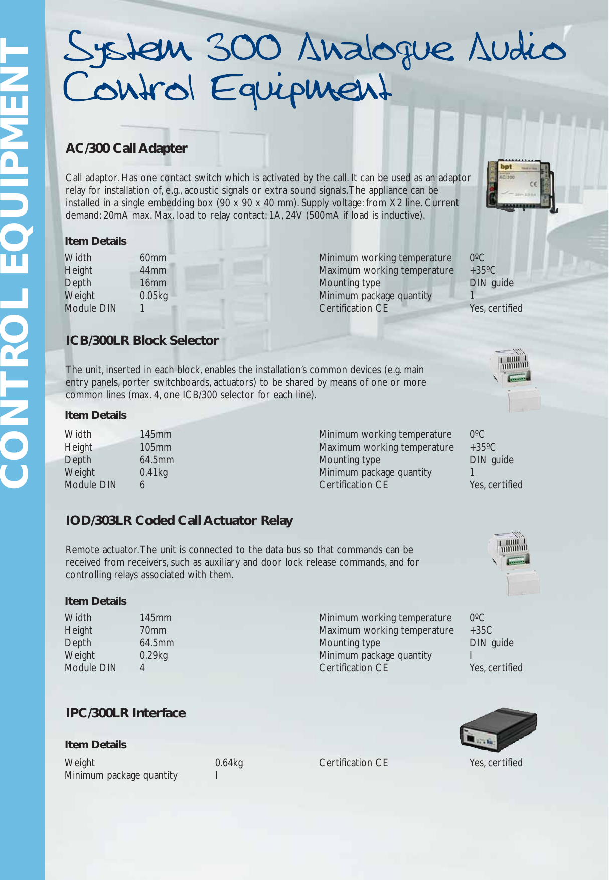 Page 1 of 4 - System 300 Analogue Audio Control Equipment