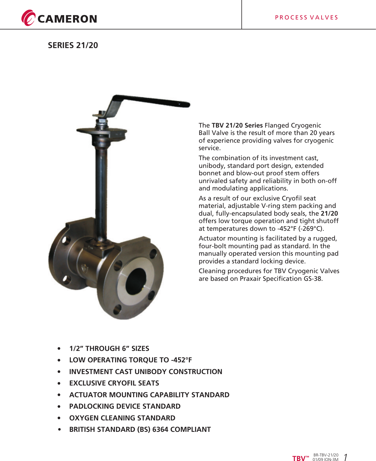 Page 3 of 12 - (WEB)New TBV 21-20 12-06 Series Cryogenic Flanged Ball Valve Brochure Tbv-series-21-20-cryogenic-flanged-ball-valve-brochure