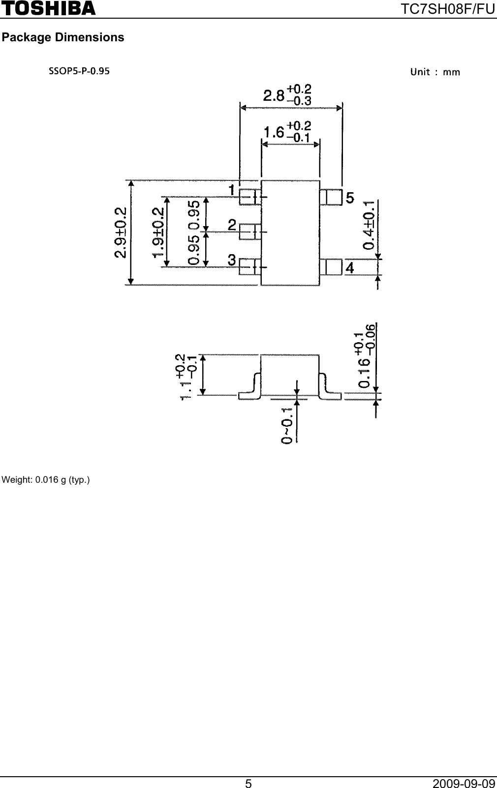 Page 5 of 8 - TC7WH32F, TC7WH32FU - Datasheet. Www.s-manuals.com. Tc7sh08f, Tc7sh08fu Toshiba