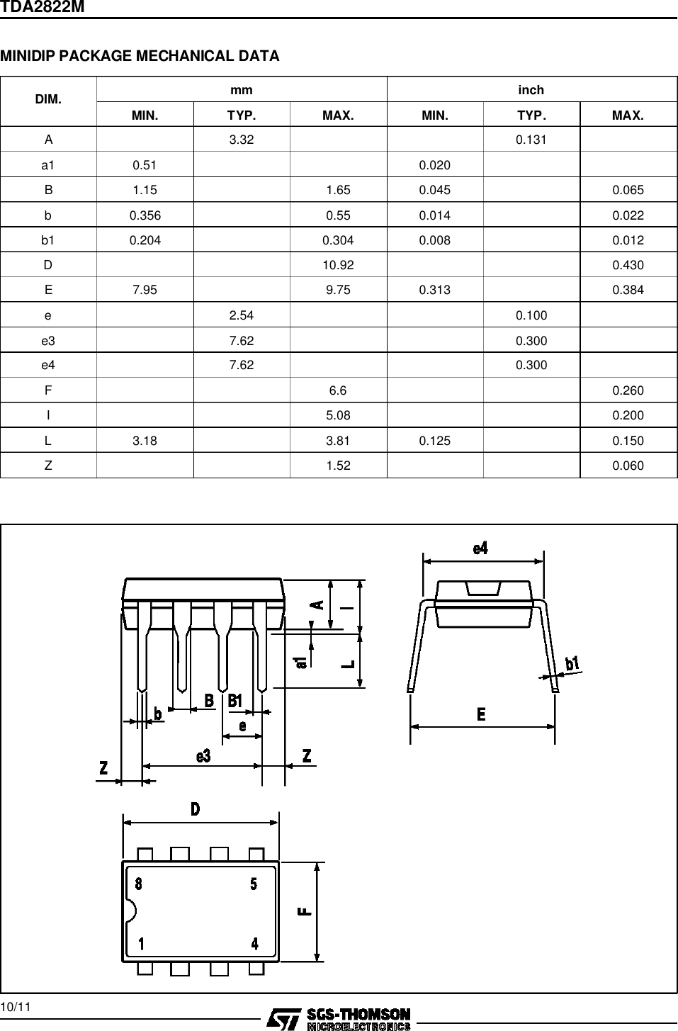 Page 10 of 12 - TDA2822M - Datasheet. Www.s-manuals.com. St