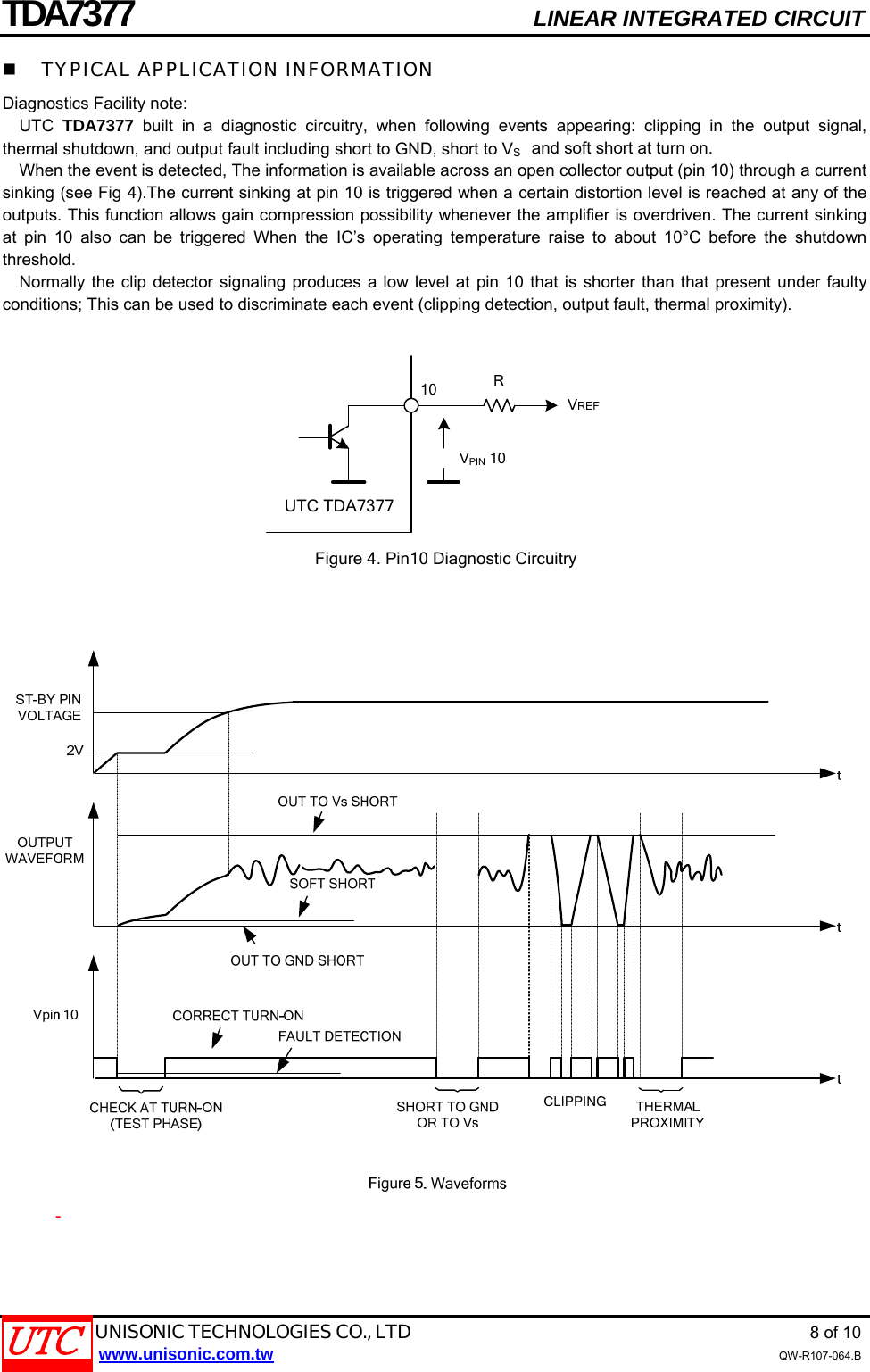 Page 8 of 11 - TDA7377 - Datasheet. Www.s-manuals.com. Utc
