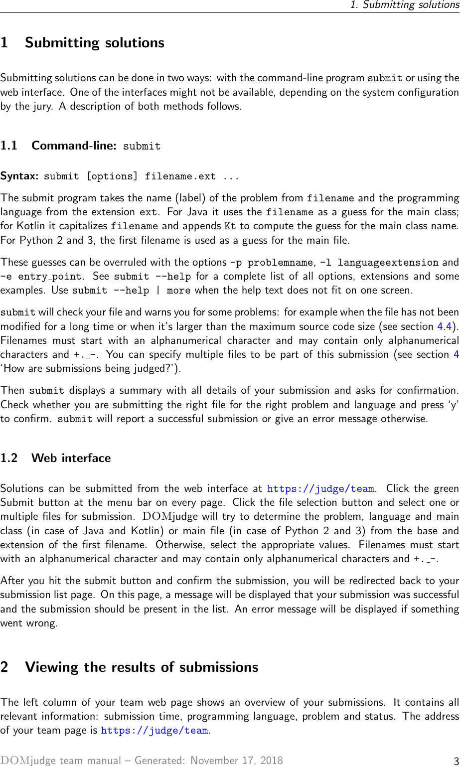 Page 3 of 8 - DOMjudge Team Manual Team-manual