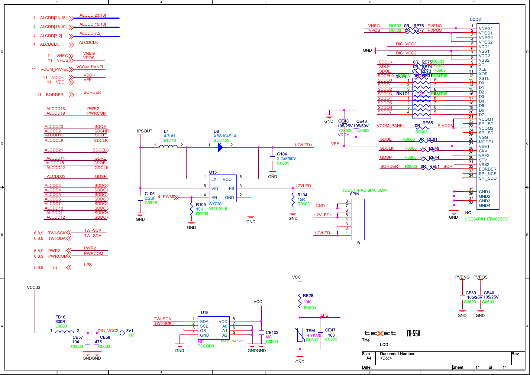 Page 11 of 12 - Texet TB-550 - Schematics. Www.s-manuals.com. Schematics