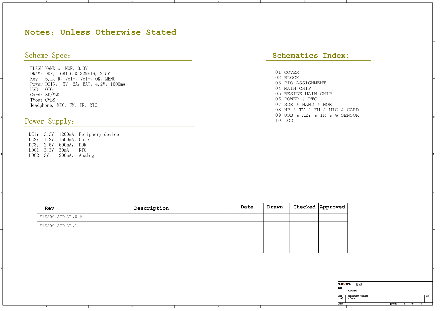 Page 2 of 12 - Texet TB-550 - Schematics. Www.s-manuals.com. Schematics