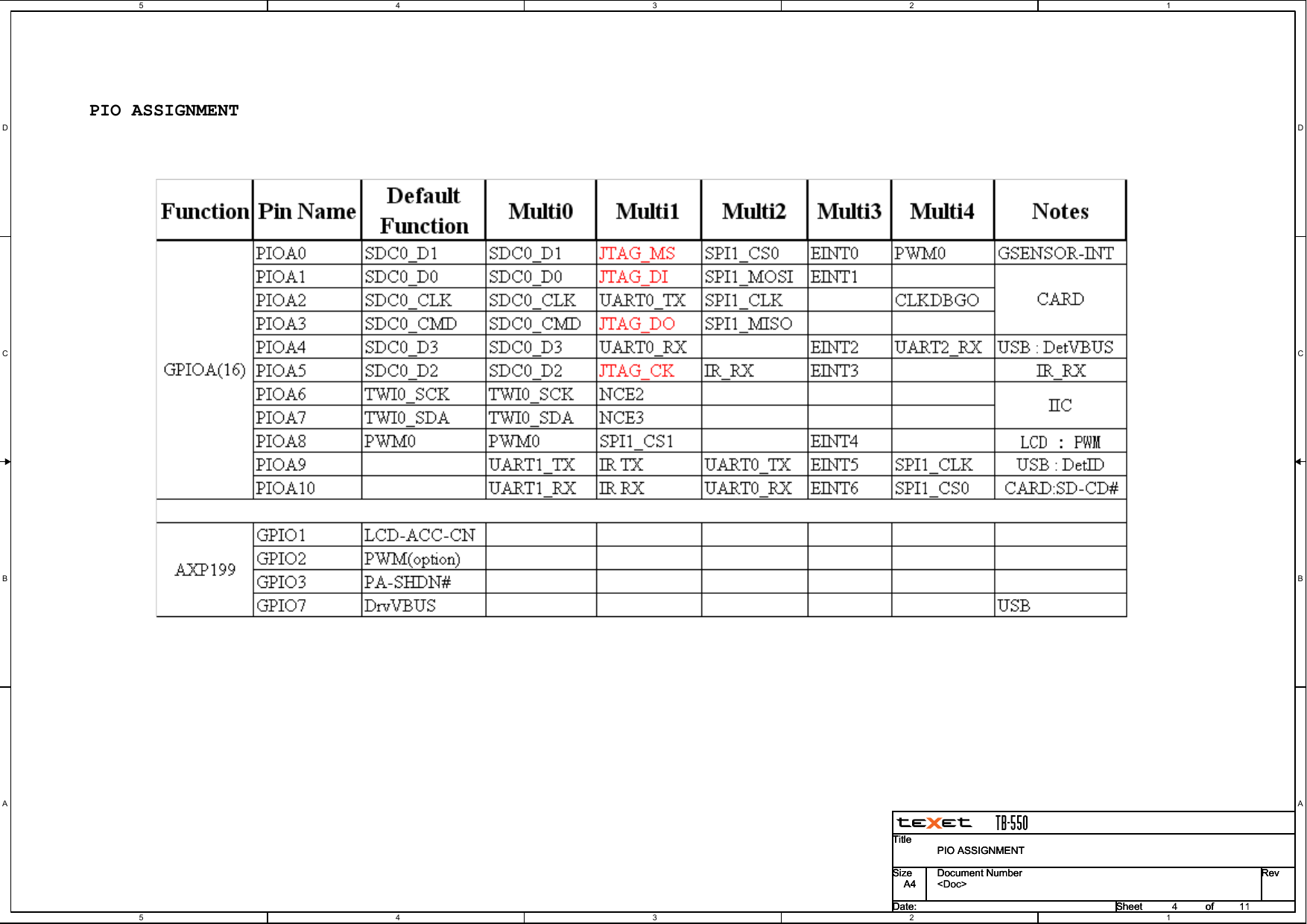 Page 4 of 12 - Texet TB-550 - Schematics. Www.s-manuals.com. Schematics