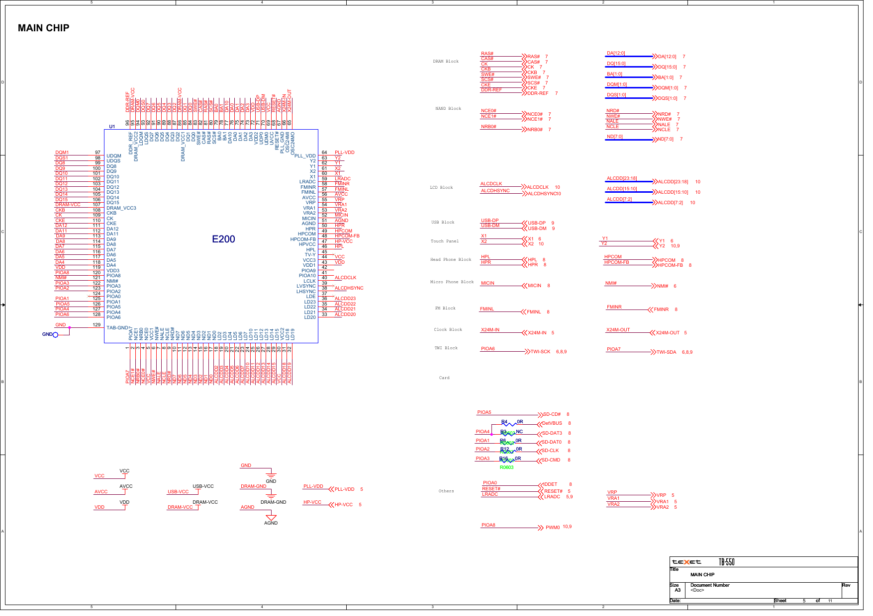 Page 5 of 12 - Texet TB-550 - Schematics. Www.s-manuals.com. Schematics