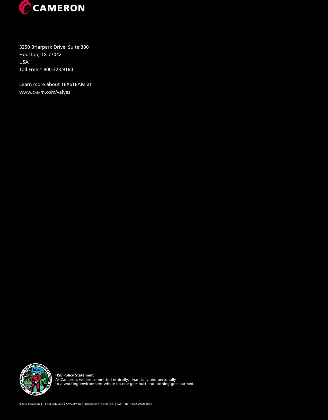 Page 12 of 12 - TEXSTEAM D Series Plug Valves Brochure Texsteam-d-series-plug-valves