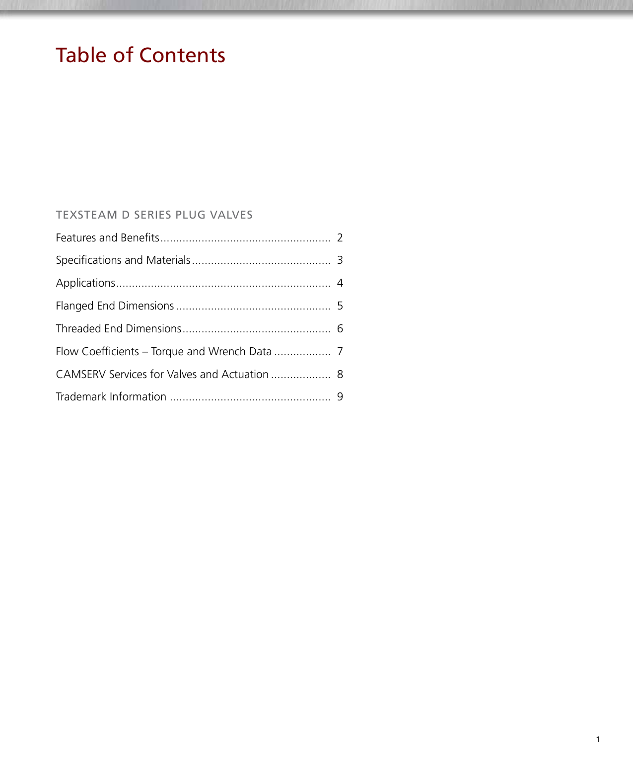 Page 3 of 12 - TEXSTEAM D Series Plug Valves Brochure Texsteam-d-series-plug-valves