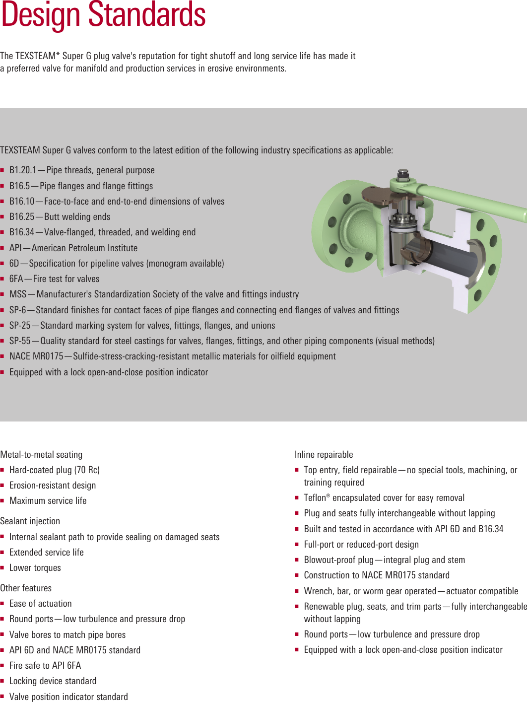 Page 3 of 12 - TEXSTEAM Super G Plug Valves Brochure Texsteam-super-g-plug-valves