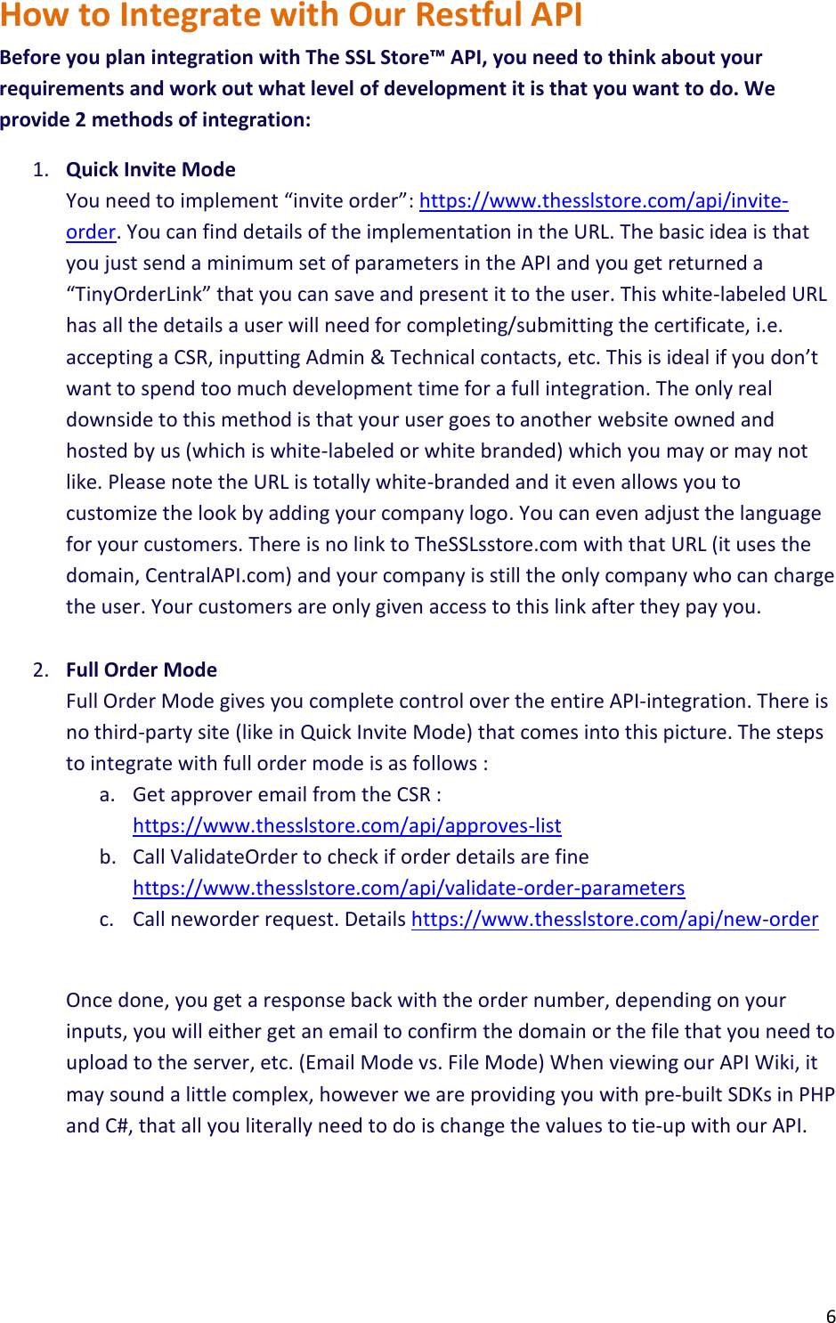 Page 6 of 7 - The-ssl-store-quick-api-guide