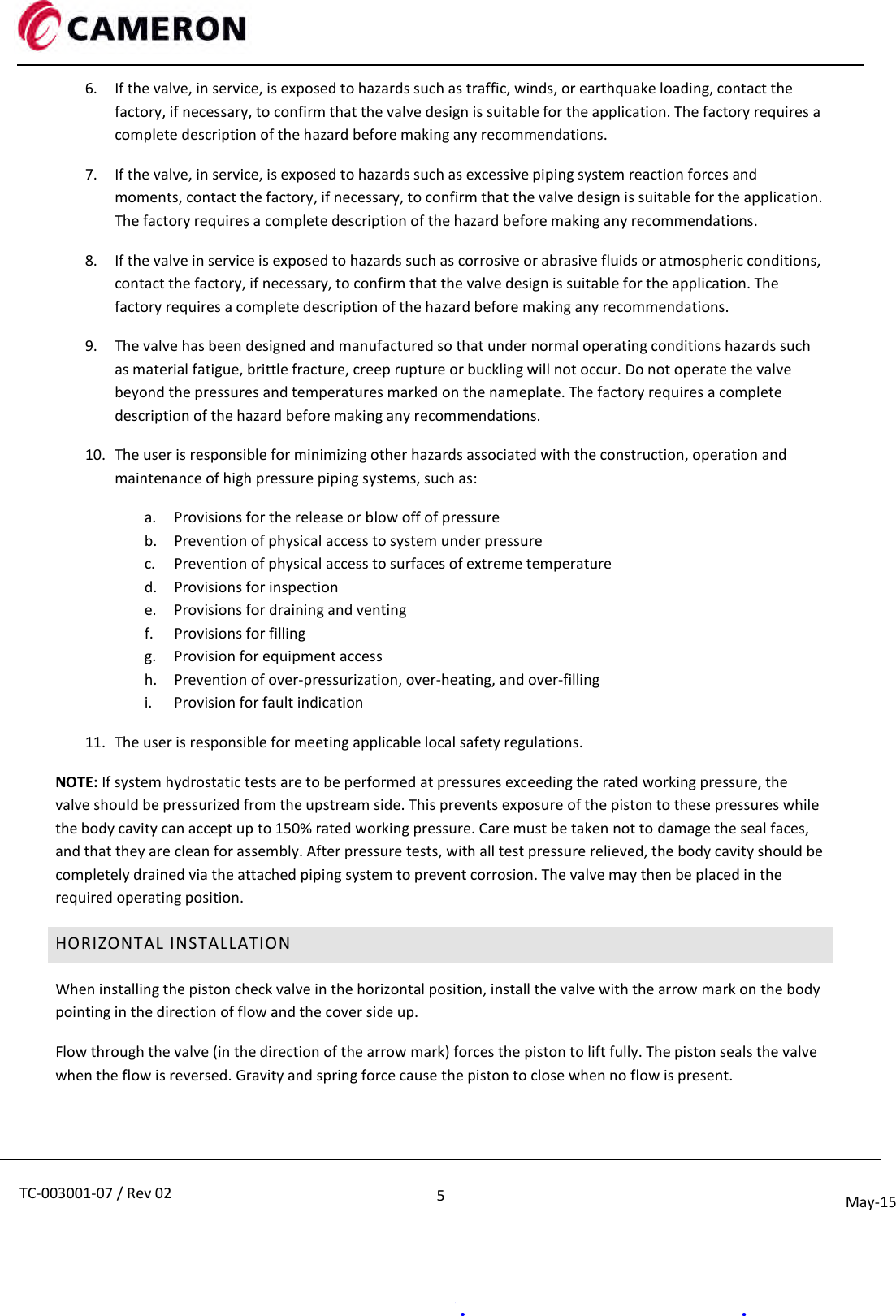 Page 5 of 8 - TC-003001-07x Tom-wheatley-piston-check-valve-iom