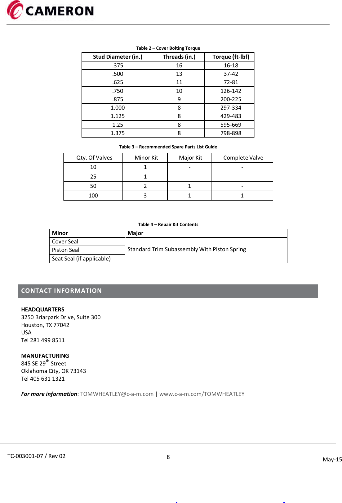 Page 8 of 8 - TC-003001-07x Tom-wheatley-piston-check-valve-iom