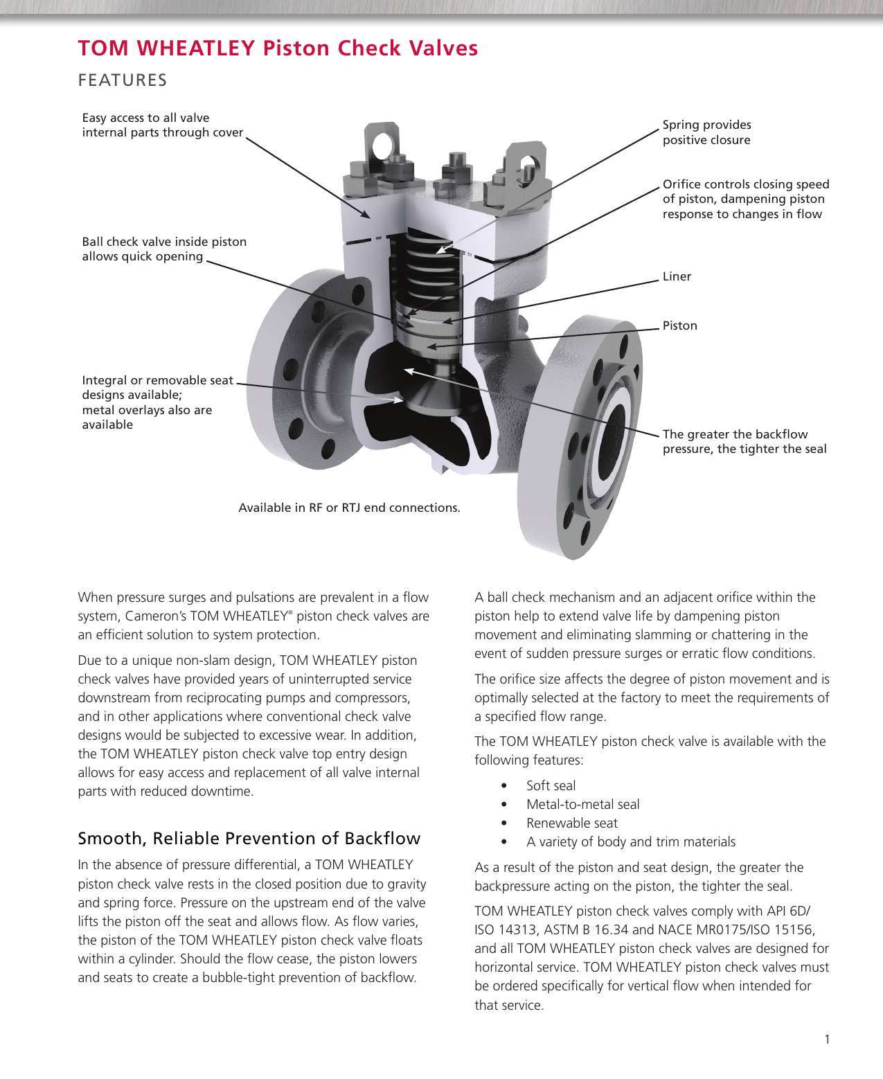 Page 3 of 8 - TOM WHEATLEY Piston Check Valves Brochure Tom-wheatley-piston-check-valves-brochure