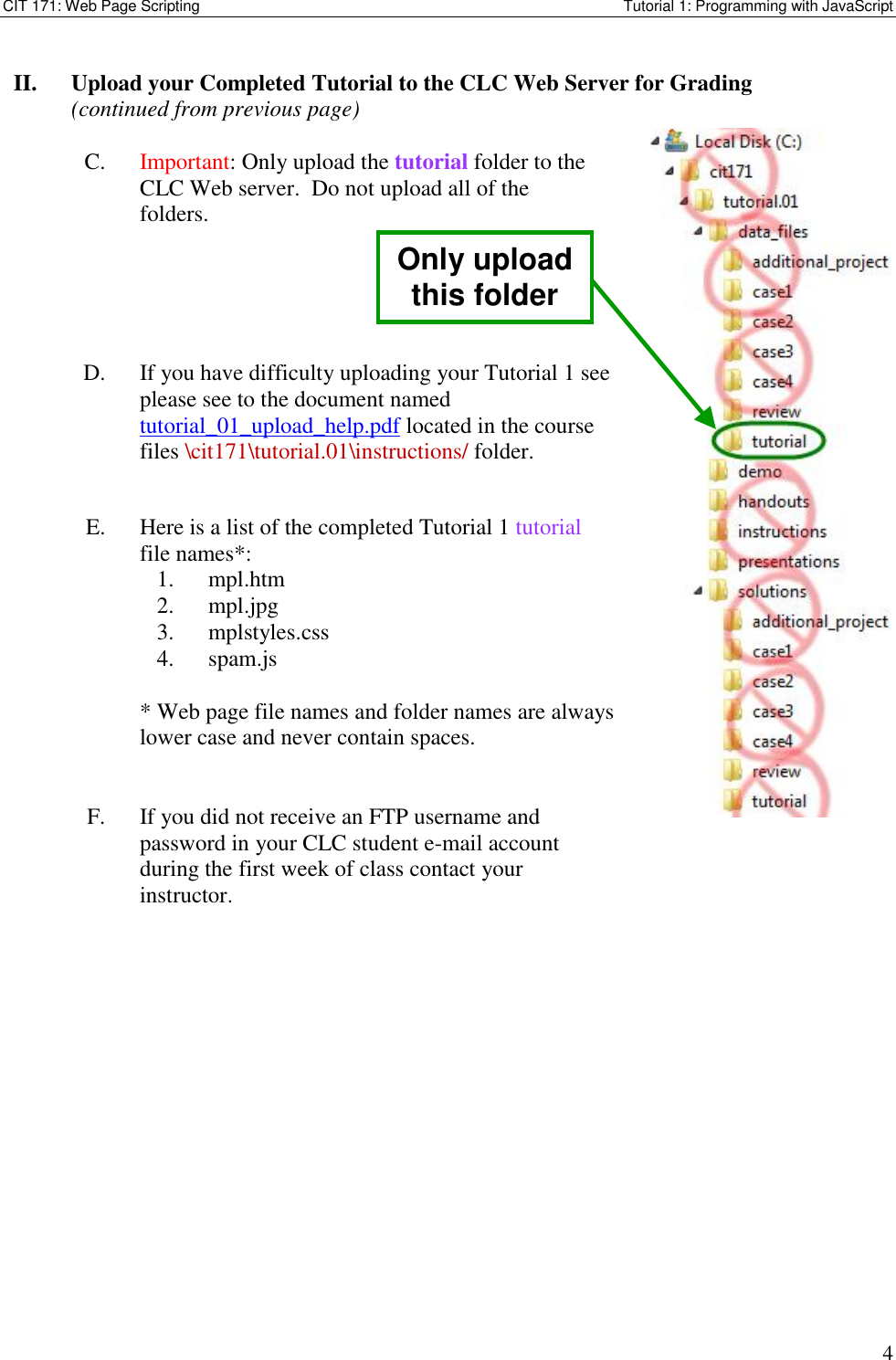 Page 4 of 9 - Tutorial 1 Instructions 01