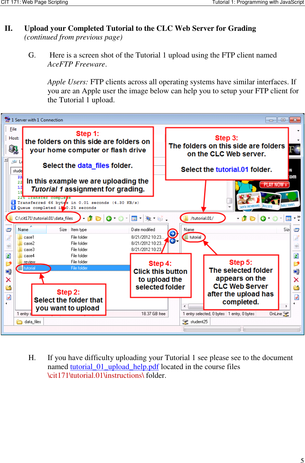 Page 5 of 9 - Tutorial 1 Instructions 01