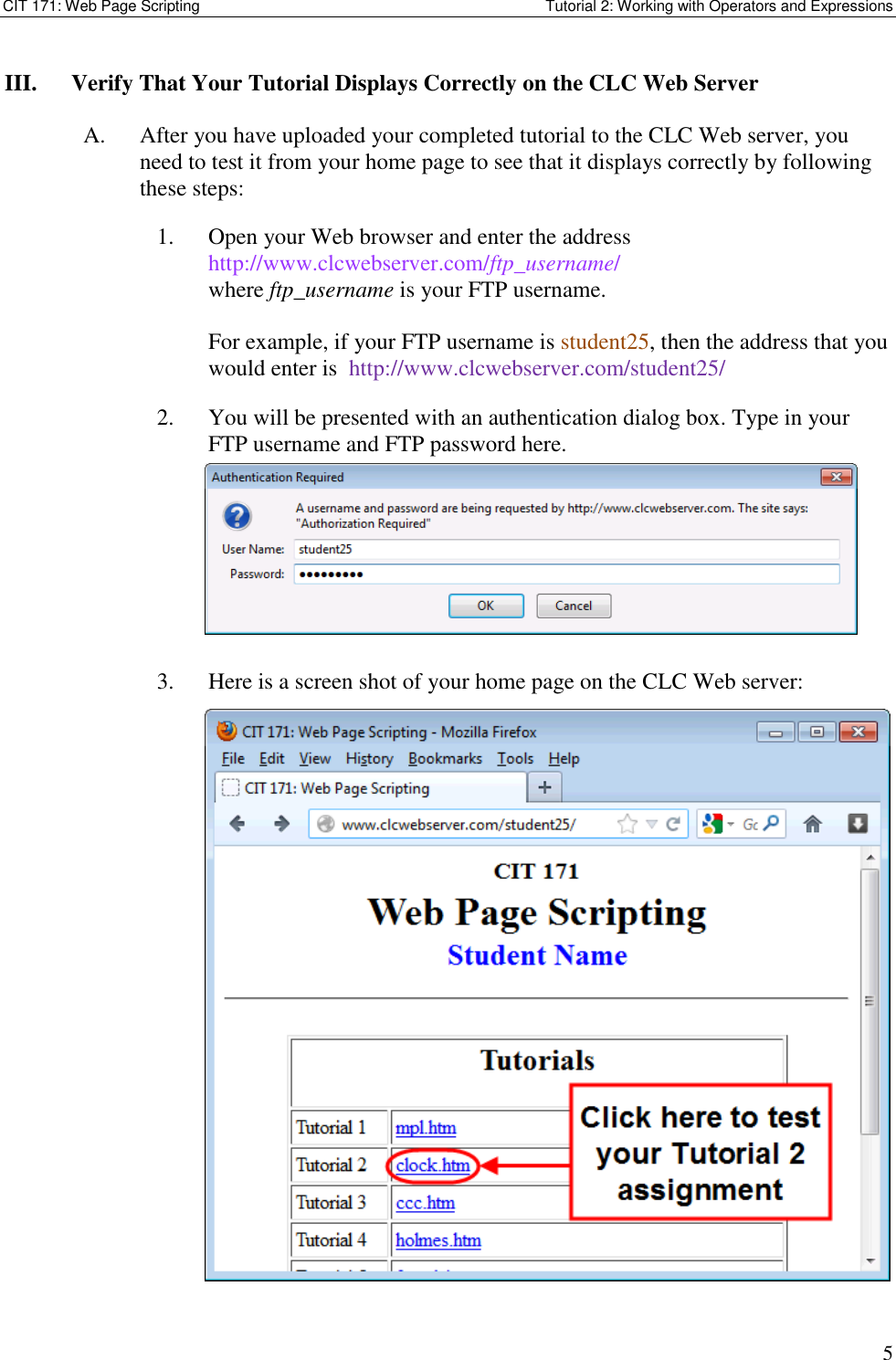 Page 5 of 8 - Tutorial 1 Instructions 02