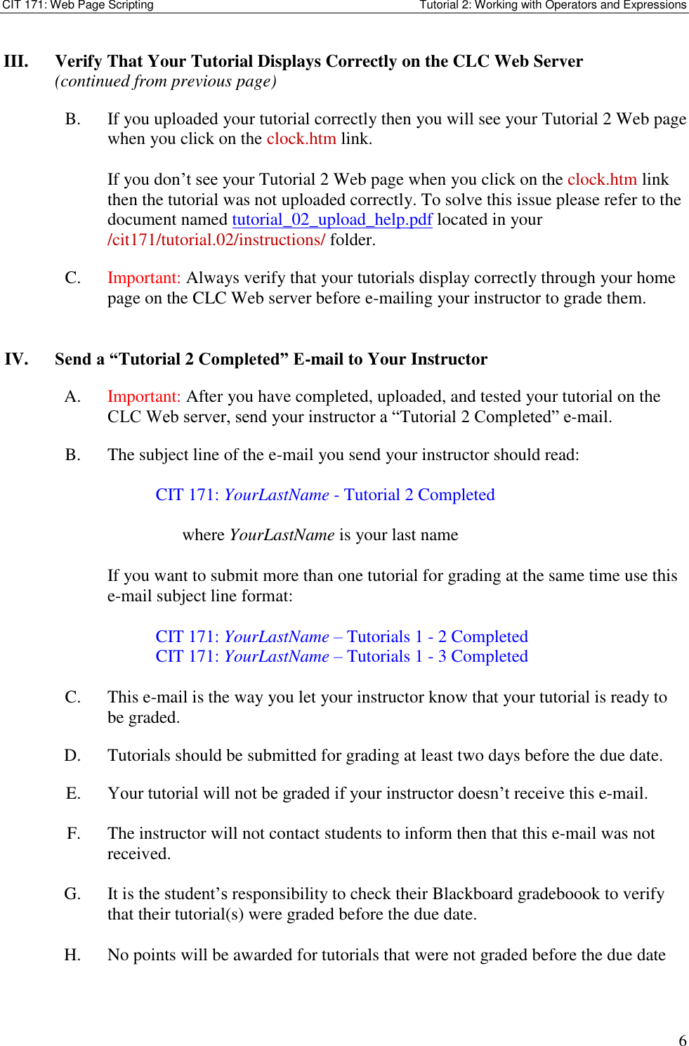 Page 6 of 8 - Tutorial 1 Instructions 02