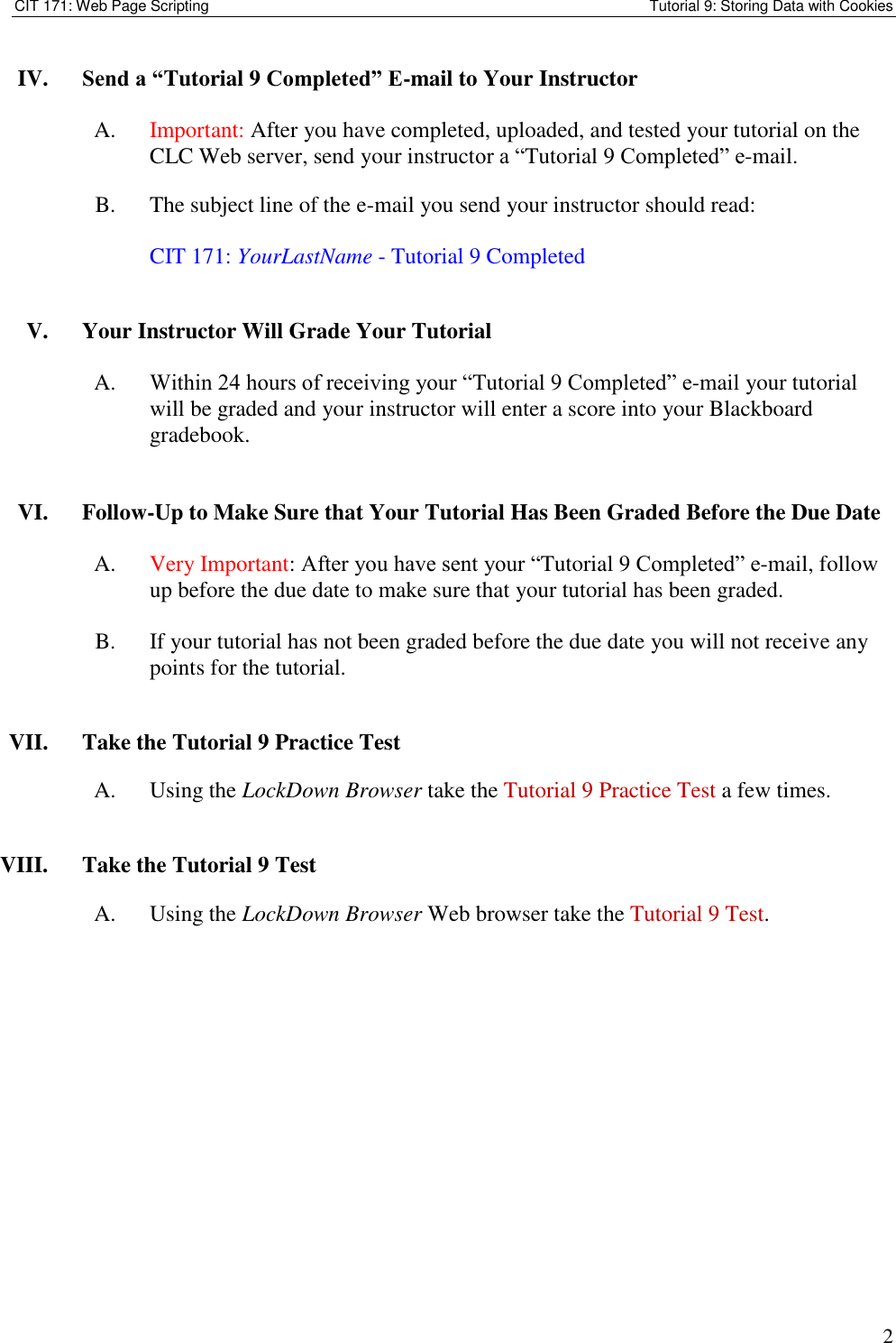 Page 2 of 2 - Tutorial 3 Instructions 09