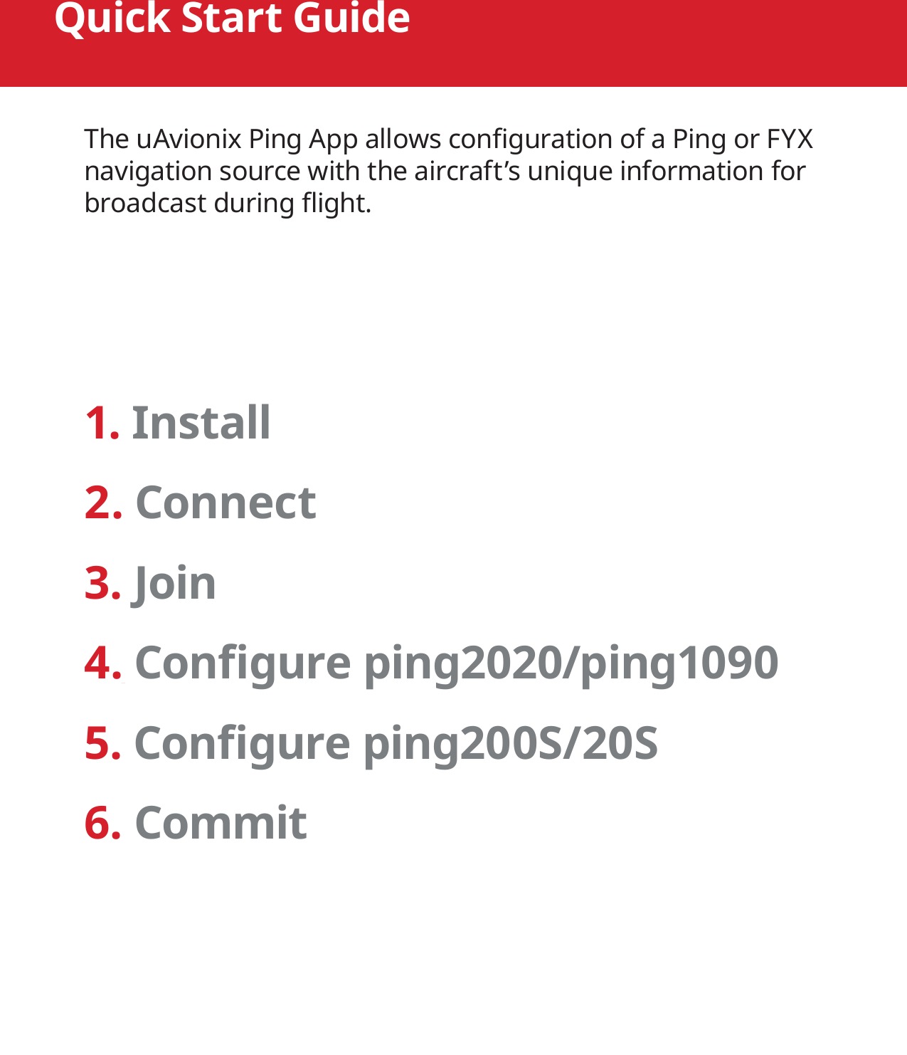 Page 2 of 8 - PingUSB Quick Start Guide U Avionix-ping-app-Quick-Start-Guide