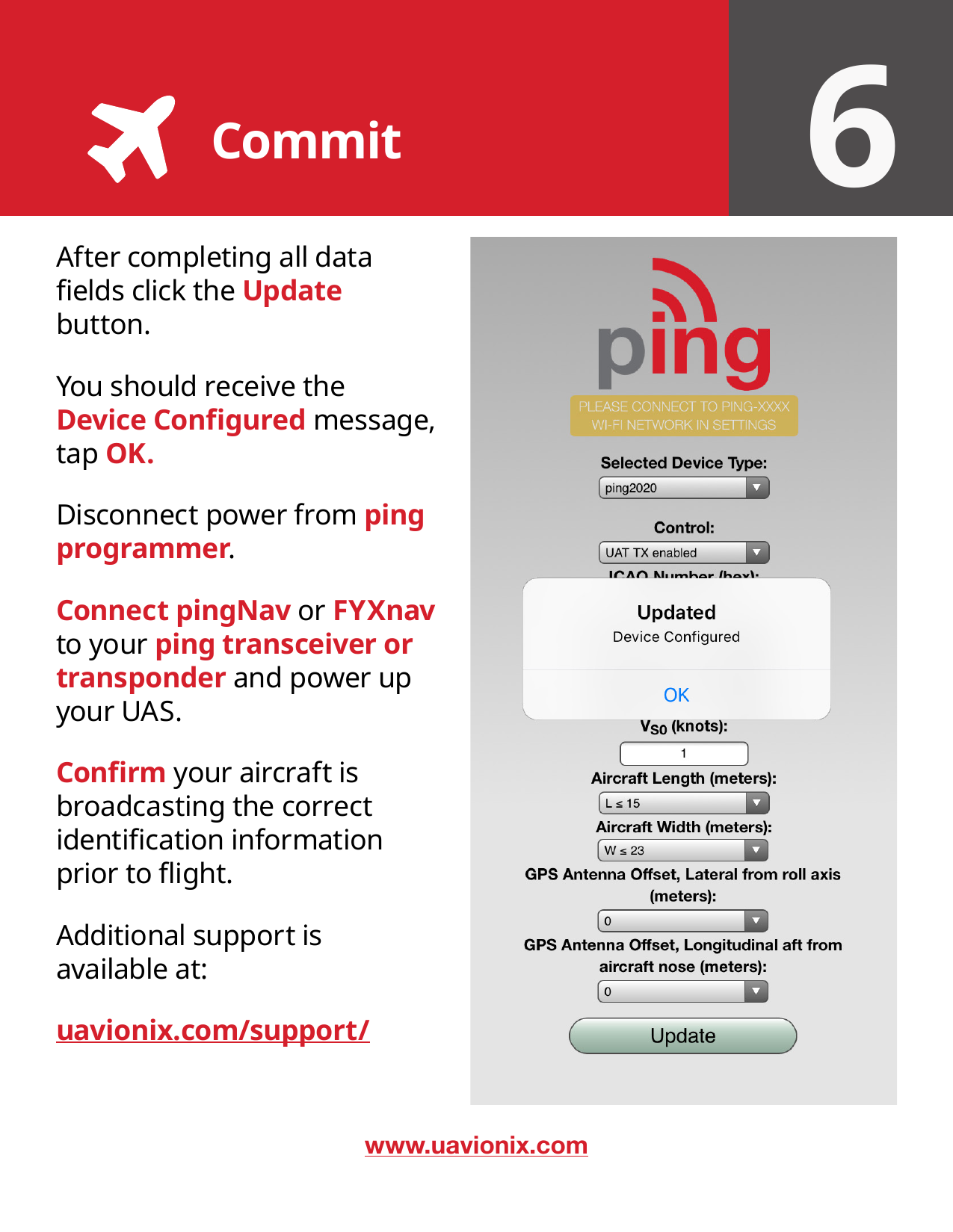 Page 8 of 8 - PingUSB Quick Start Guide U Avionix-ping-app-Quick-Start-Guide