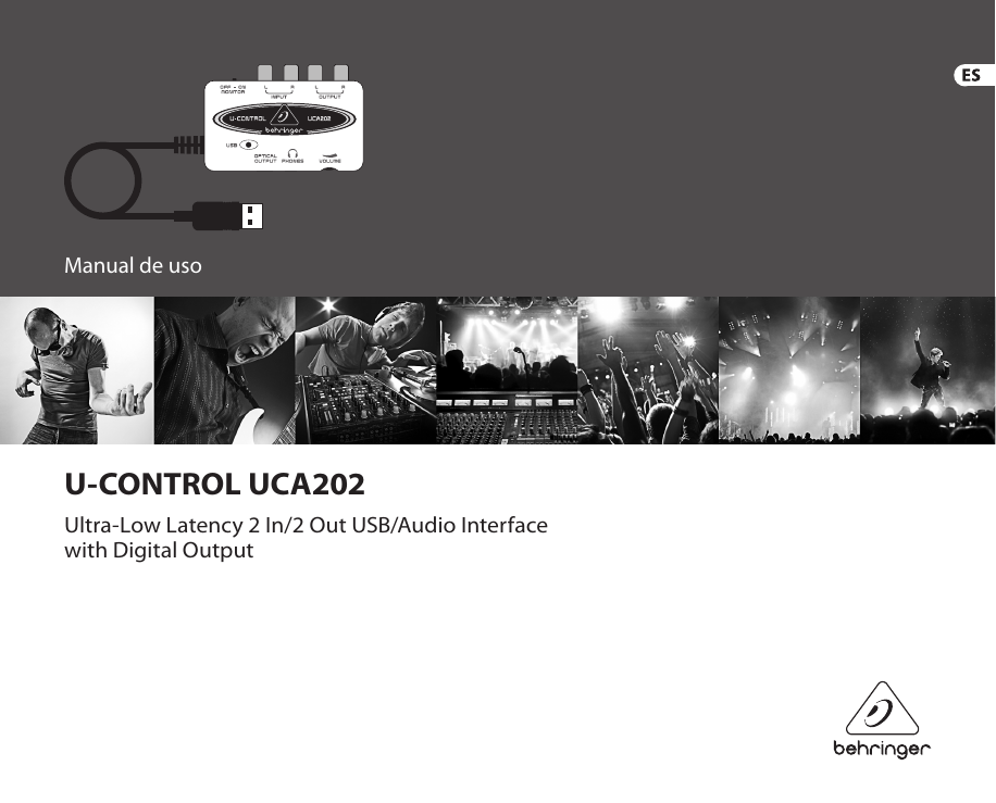 Page 1 of 12 - UCA202_P0484_M_ES Behringer UCA202 User Manual (Spanish) P0484 M Es