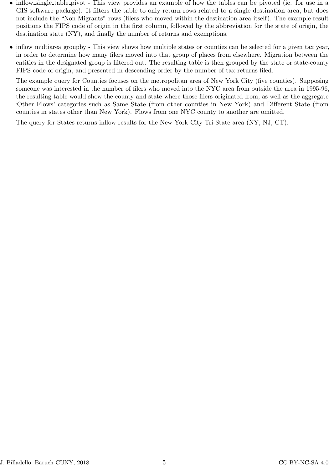 Page 5 of 5 - IRS Migration Database - User Summary Guide