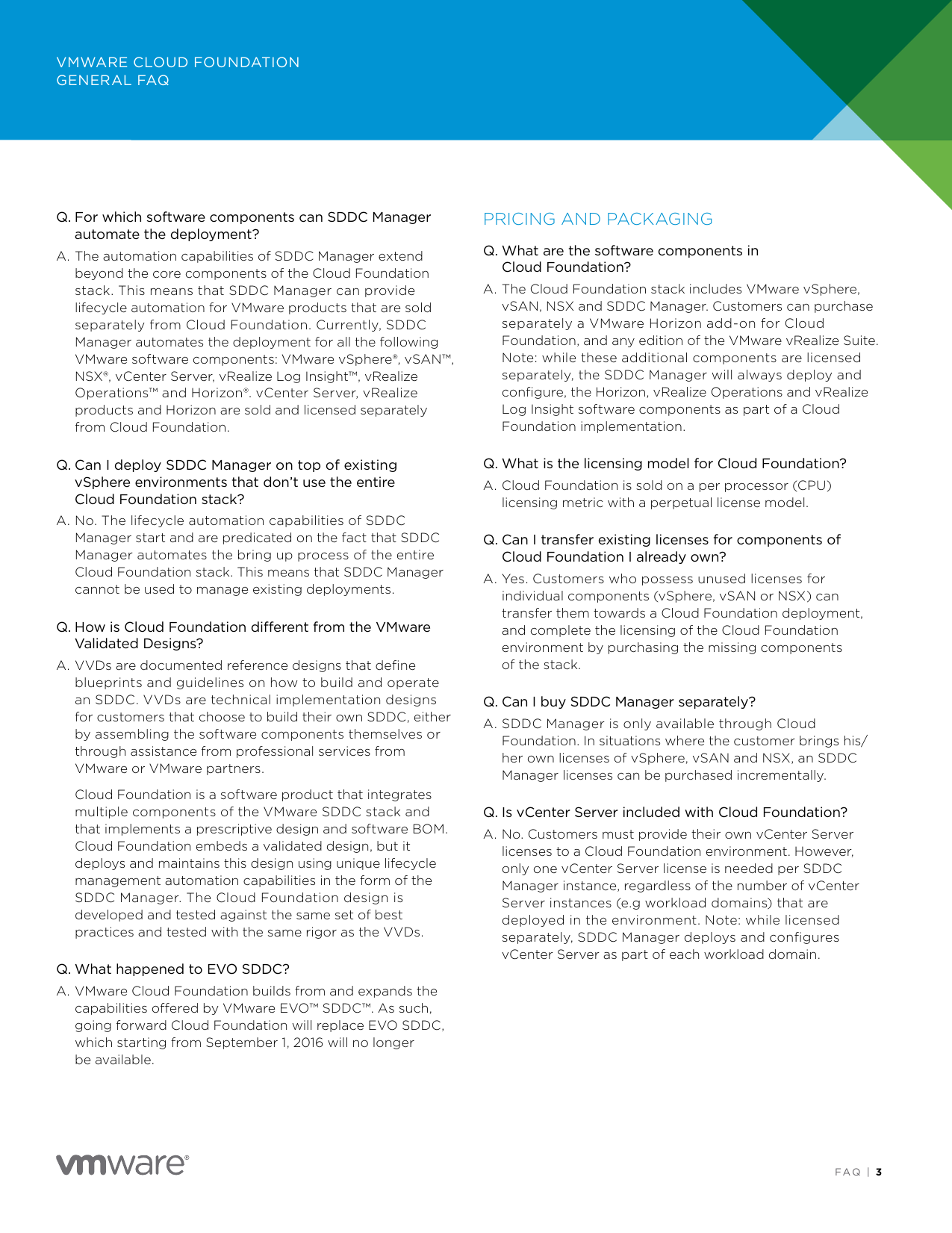 Page 3 of 7 - VMware Cloud Foundation General FAQ Vmware-cloud-foundation-faq