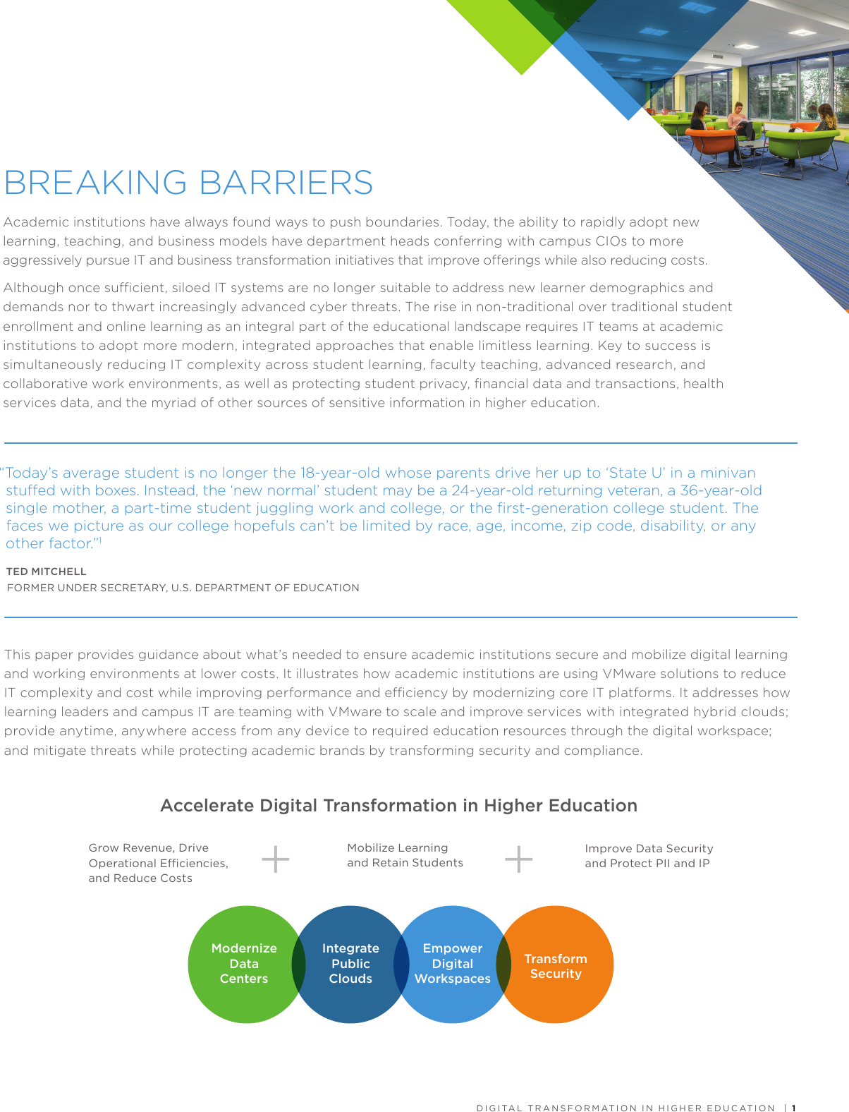 Page 2 of 9 - Digital Transformation In Higher Education Vmware-digital-transformation-in-higher-education