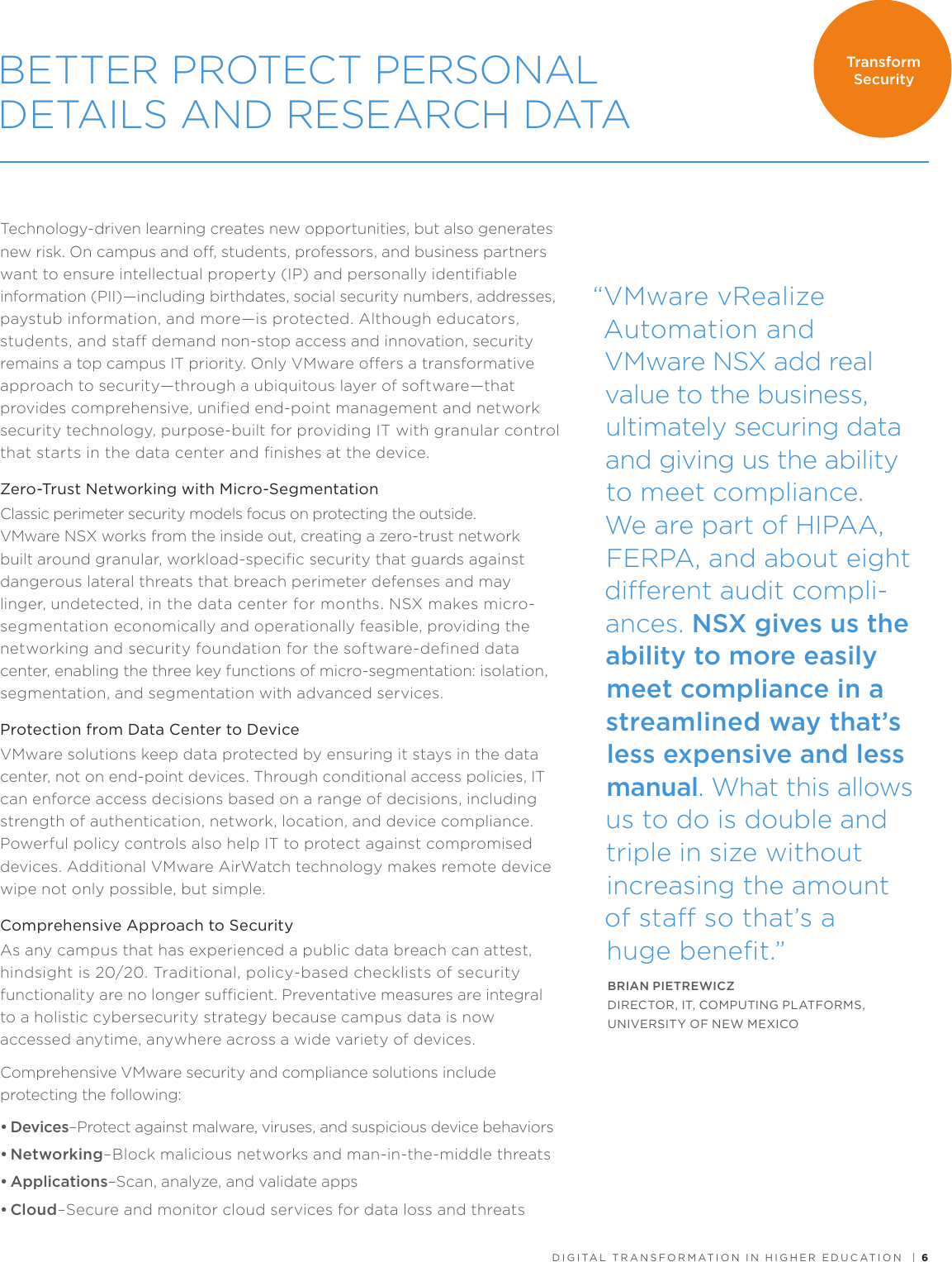 Page 7 of 9 - Digital Transformation In Higher Education Vmware-digital-transformation-in-higher-education