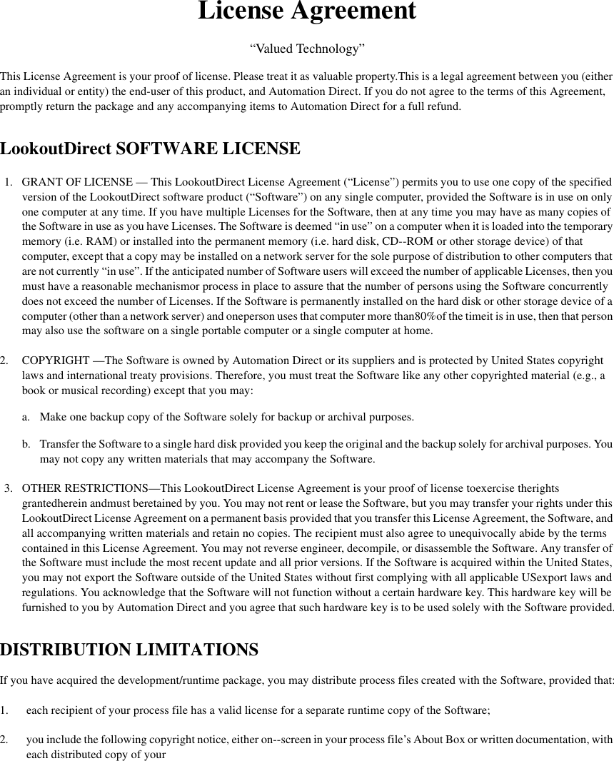 Page 1 of 3 - LK4Dev Important Safety Warning And License Agreement