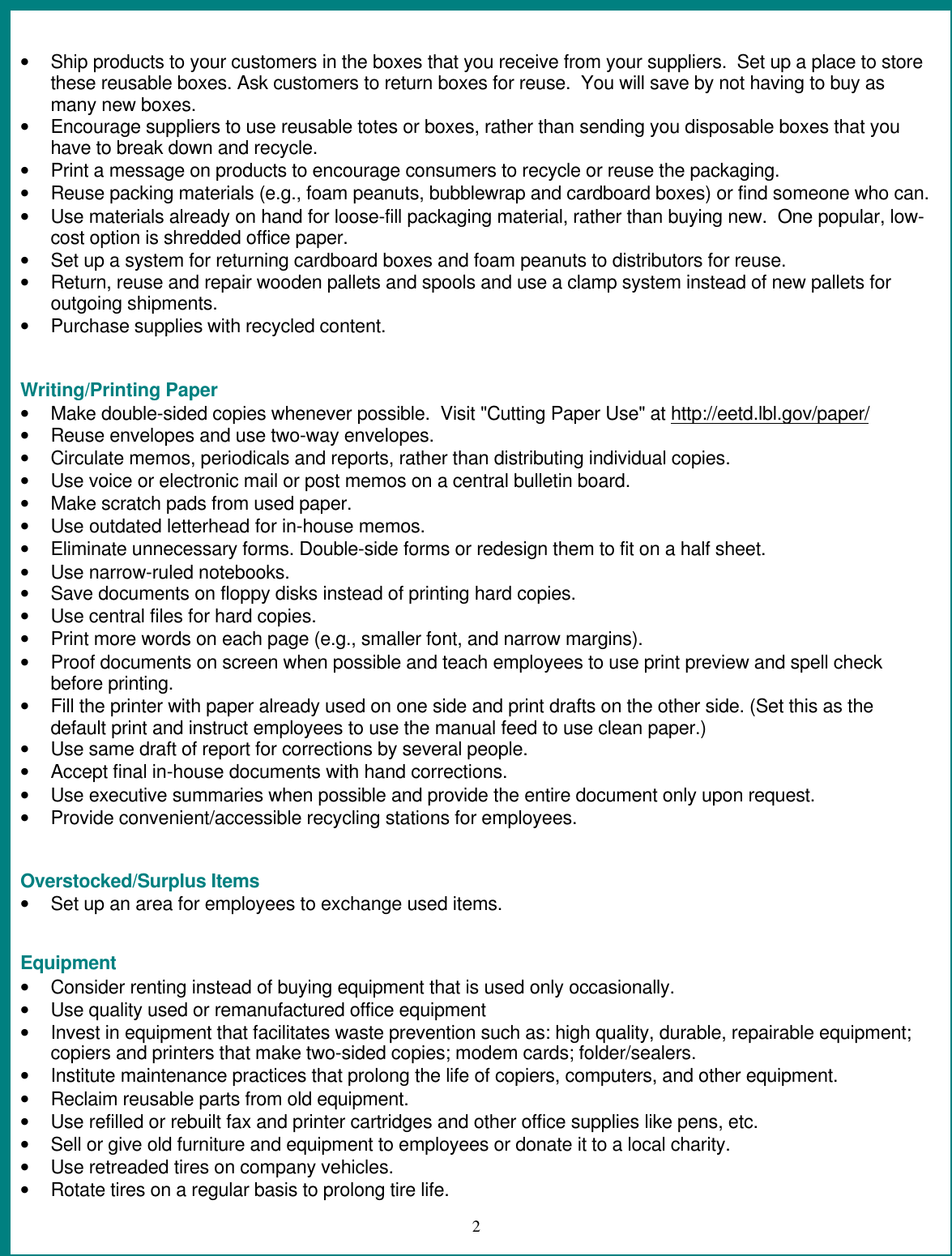 Page 2 of 4 - Waste Reduction Tips For Businesses  !! Waste-reduction-tips-businesses