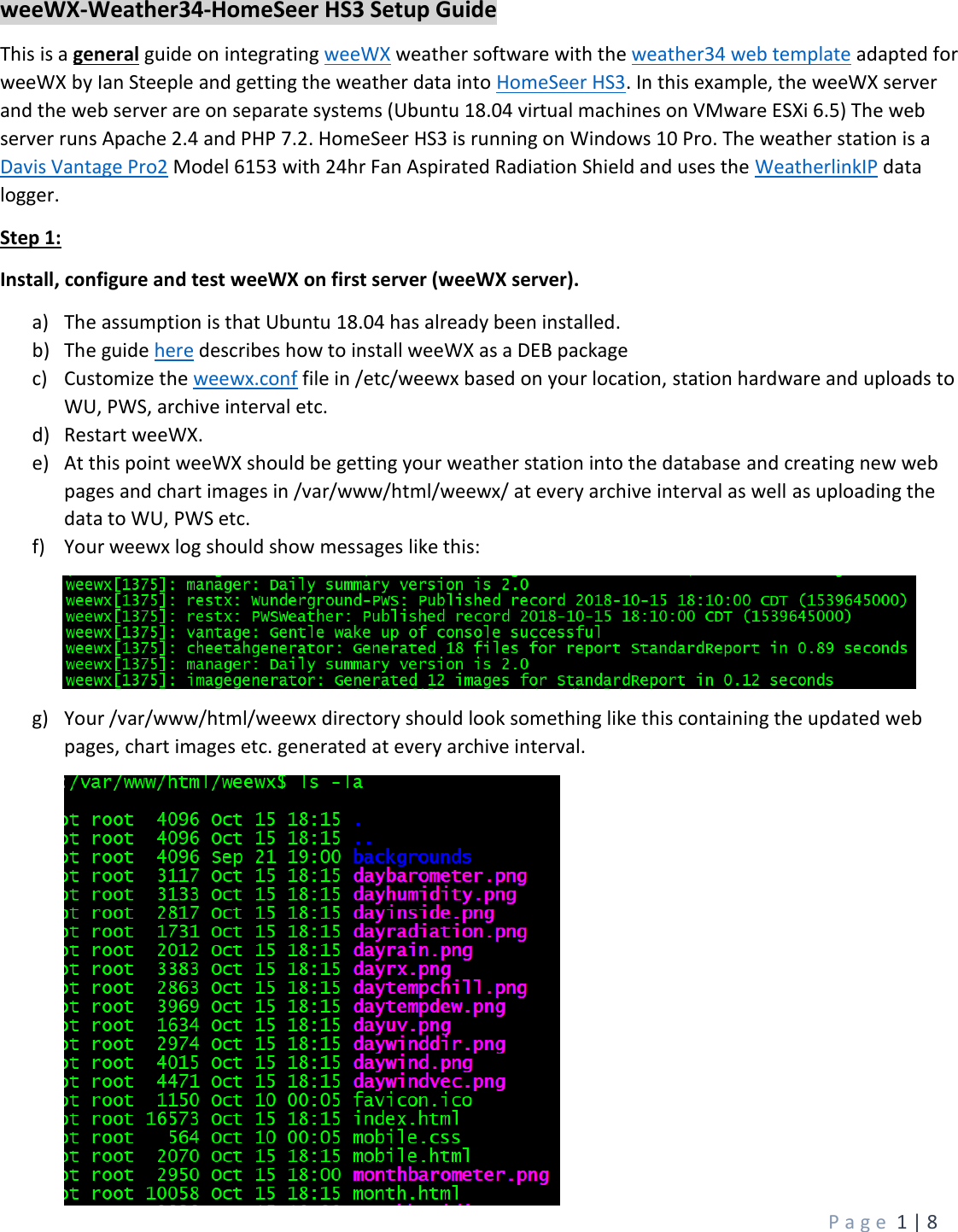 Page 1 of 8 - Wee WX-weather34-HS3-setup-guide-v1