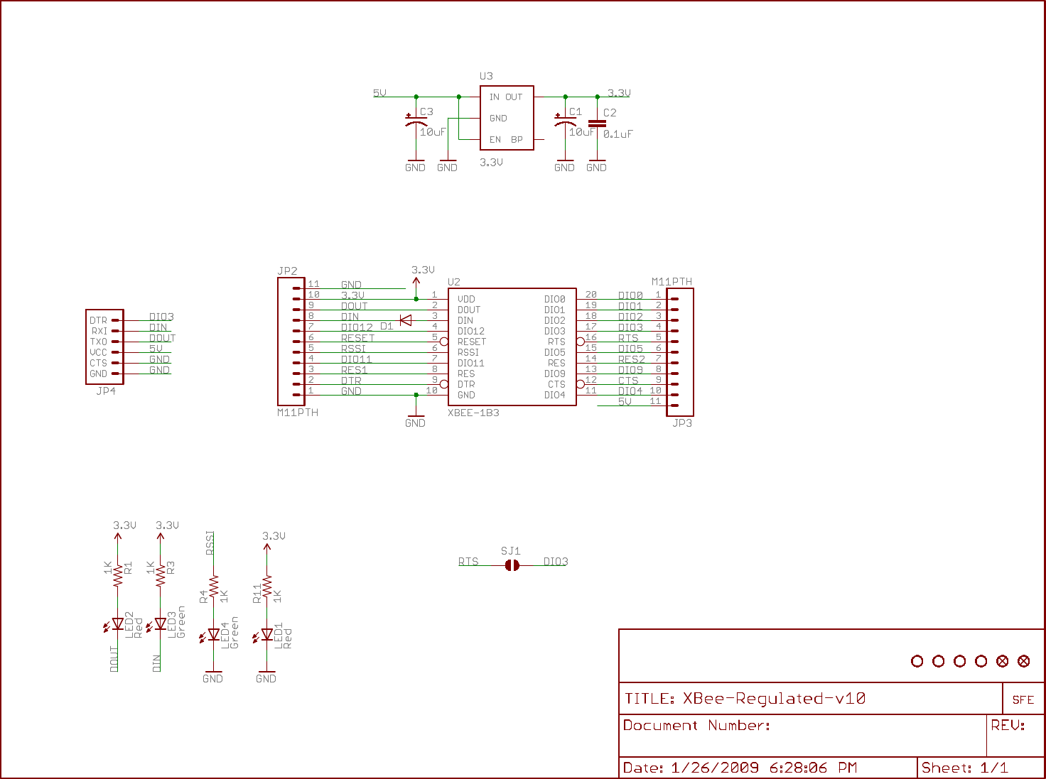 Page 1 of 1 - XBee-Regulated-v10.sch Xbee-regulated-v10