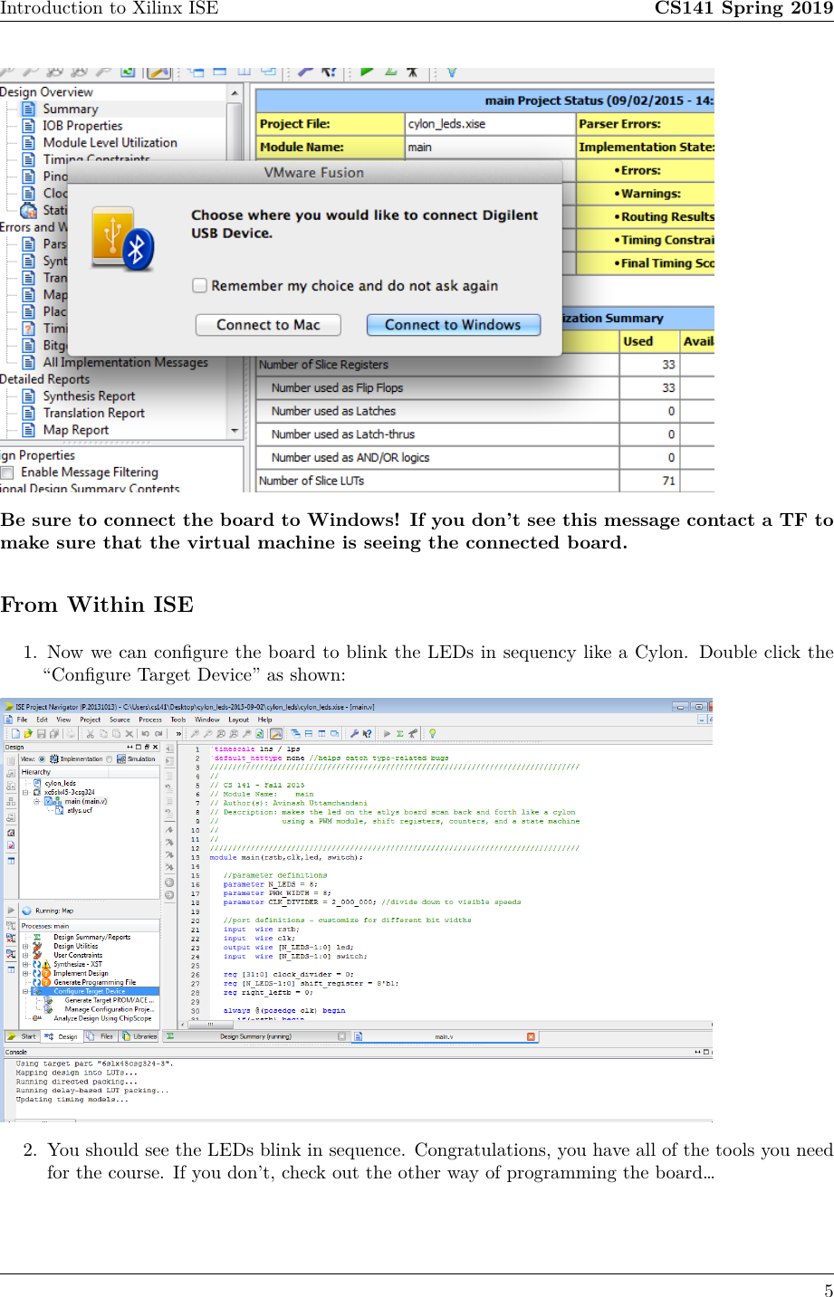Page 5 of 7 - Introduction To Xilinx ISE Guide