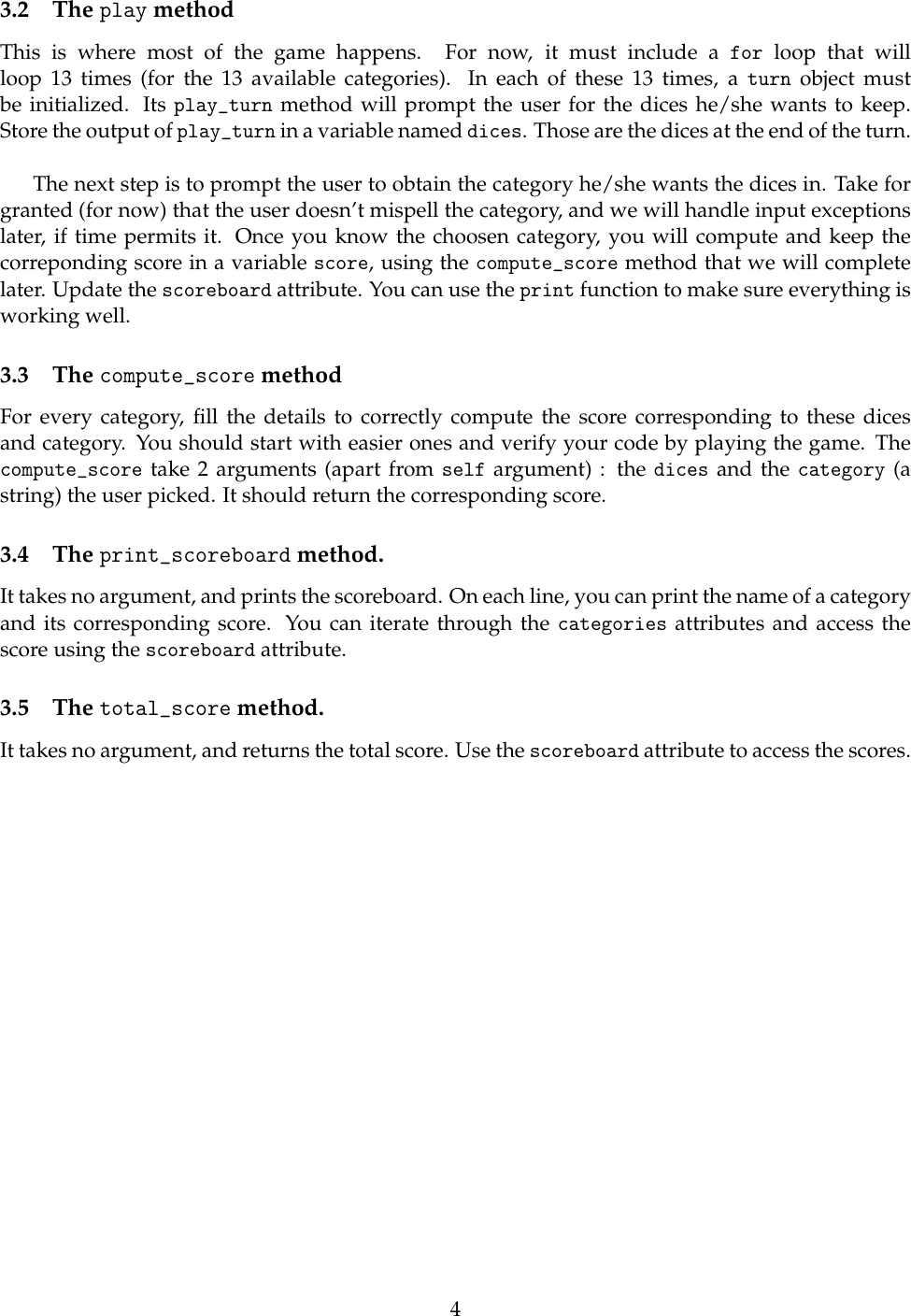 Page 4 of 5 - Yahtzee Instructions