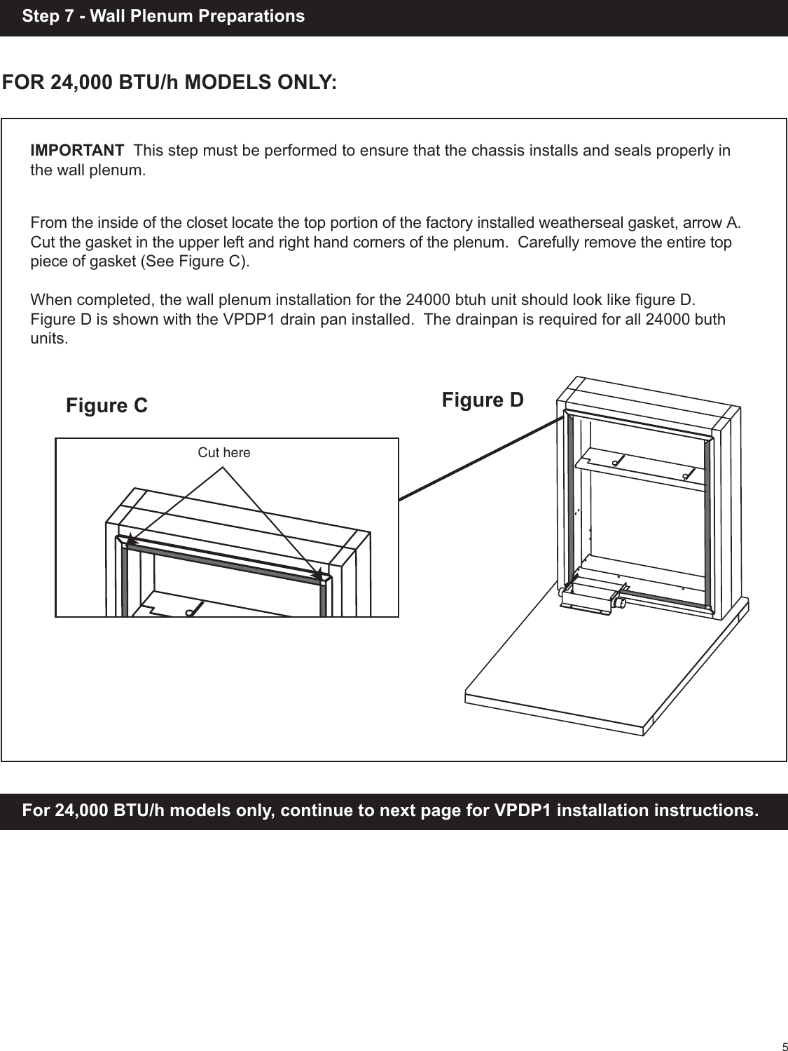 Page 5 of 8 - 92006906_VPAWP1-8_VPAWP1-14 (5-06)  54815 1507840152 Vert-I-Pak VPAWP Wall Plenum Installation Manual