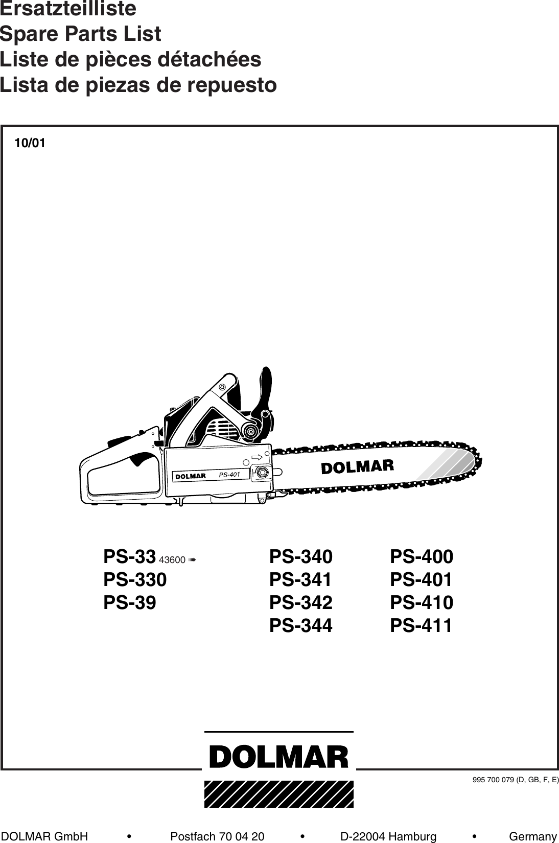 Dolmar Ps 33 Users Manual