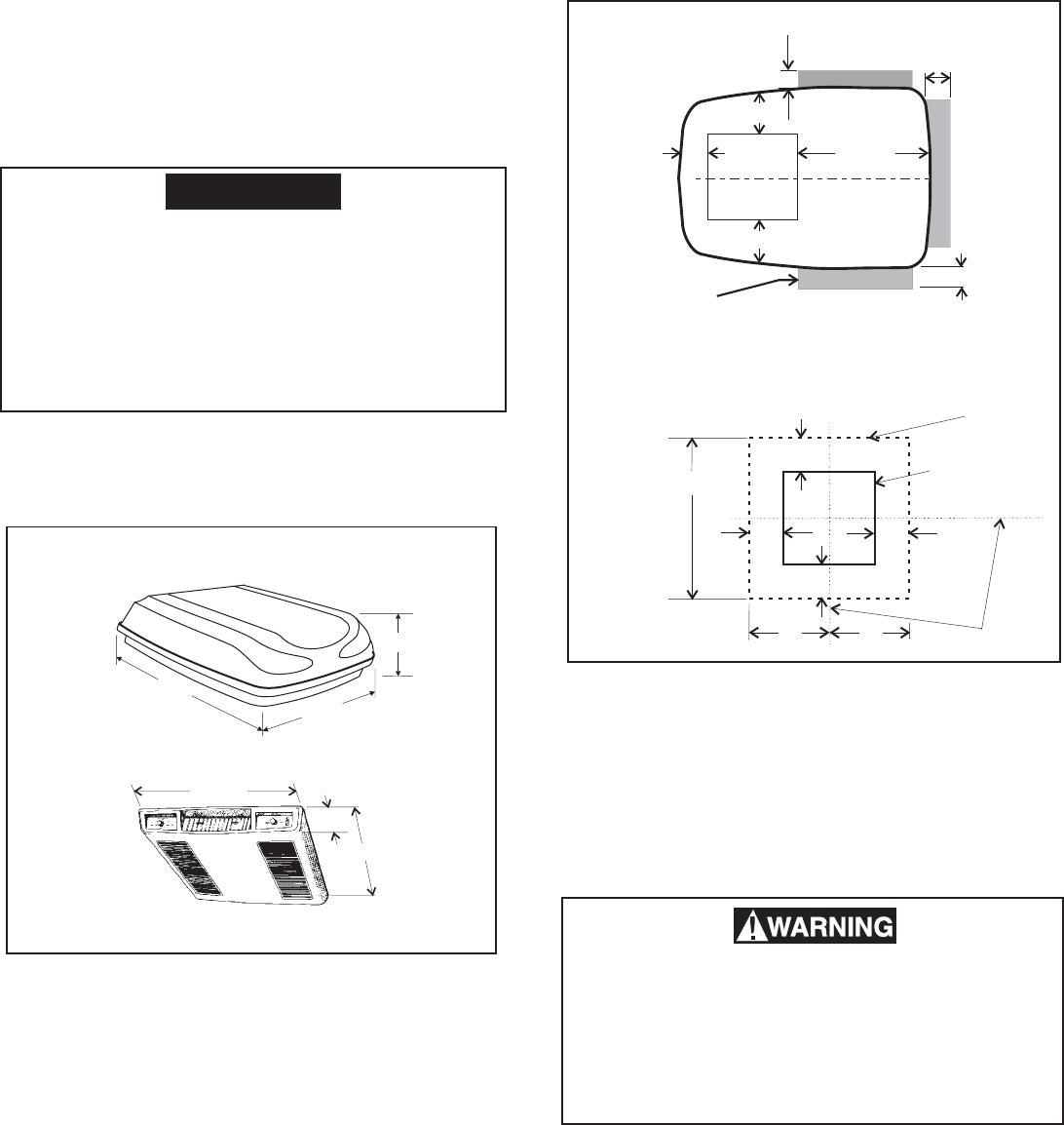 Dometic B3200 11 13 07, 3253.331 Air Conditioner Installation