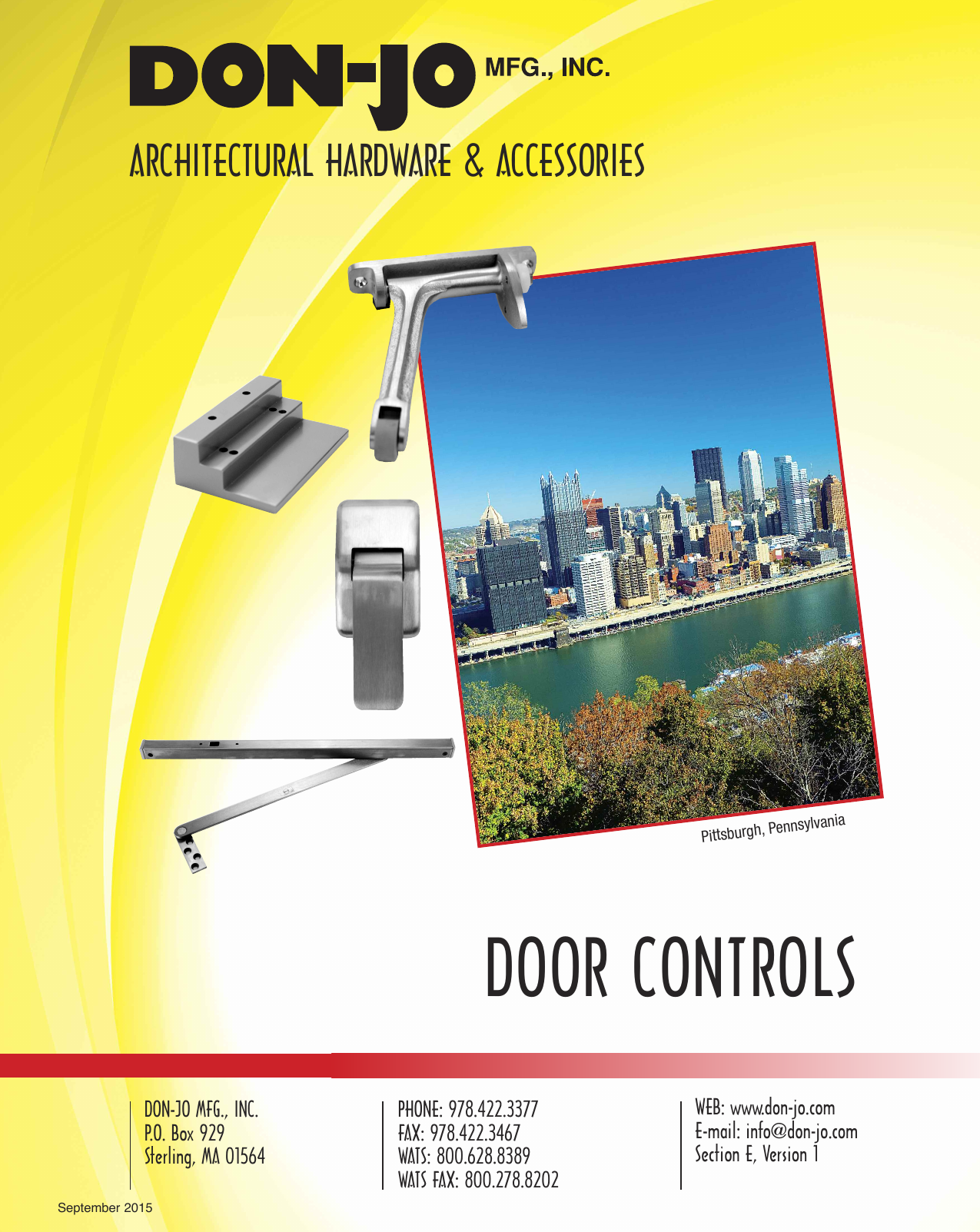 Page 1 of 8 - Don Jo  2015 Don-Jo Door Controls Product Catalog