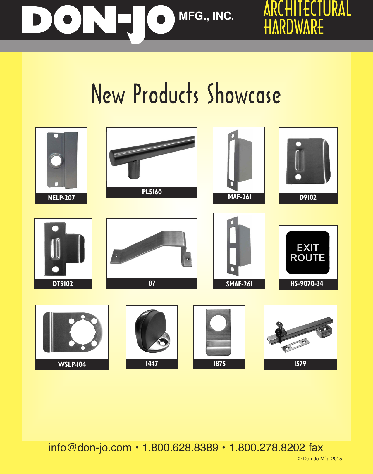 Page 8 of 8 - Don Jo  2015 Don-Jo Door Controls Product Catalog