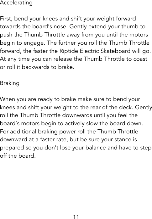 Page 11 of Dongboshi tech R1 electric skateboard User Manual Owners Manual V6