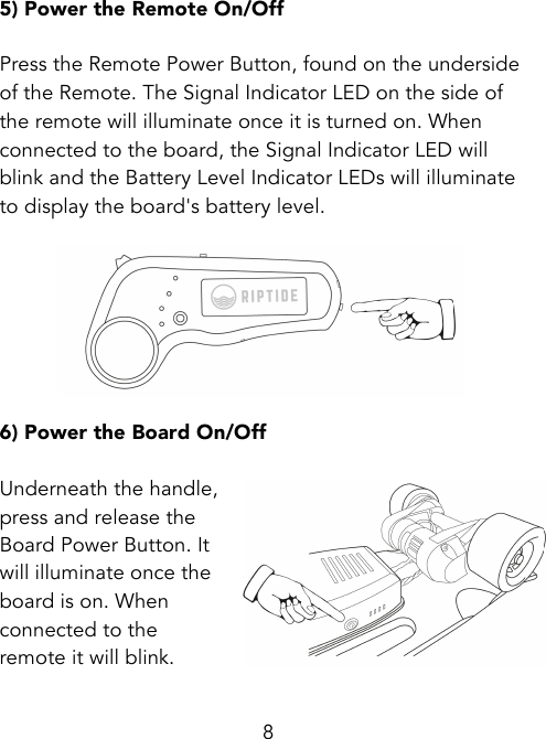 Page 8 of Dongboshi tech R1 electric skateboard User Manual Owners Manual V6