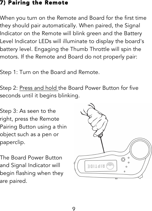 Page 9 of Dongboshi tech R1 electric skateboard User Manual Owners Manual V6