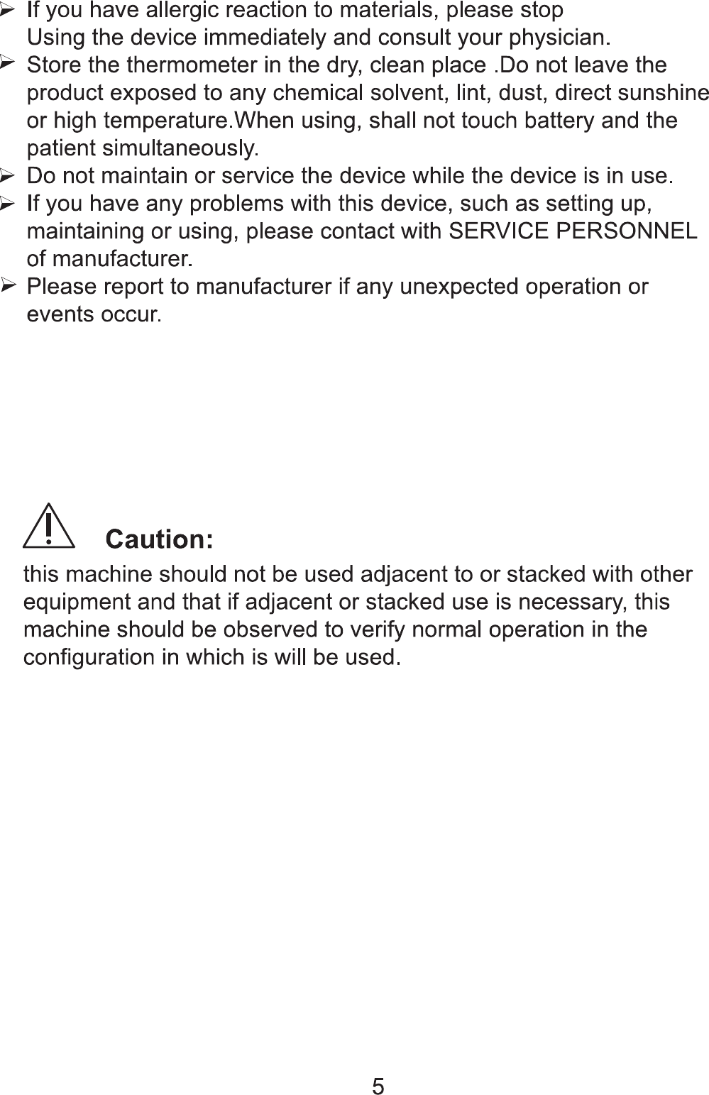 Page 5 of Dongdixin Technology BLUENRG-V10 Digital Ear Thermometer User Manual