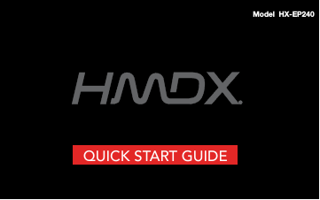 QUICK START GUIDEModel  HX-EP240