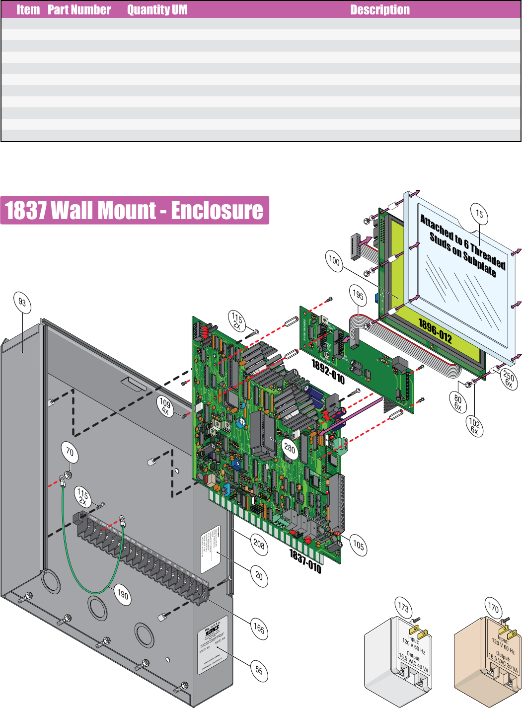 Page 8 of 9 - DoorKing Door King 1837 Parts List Series IPB