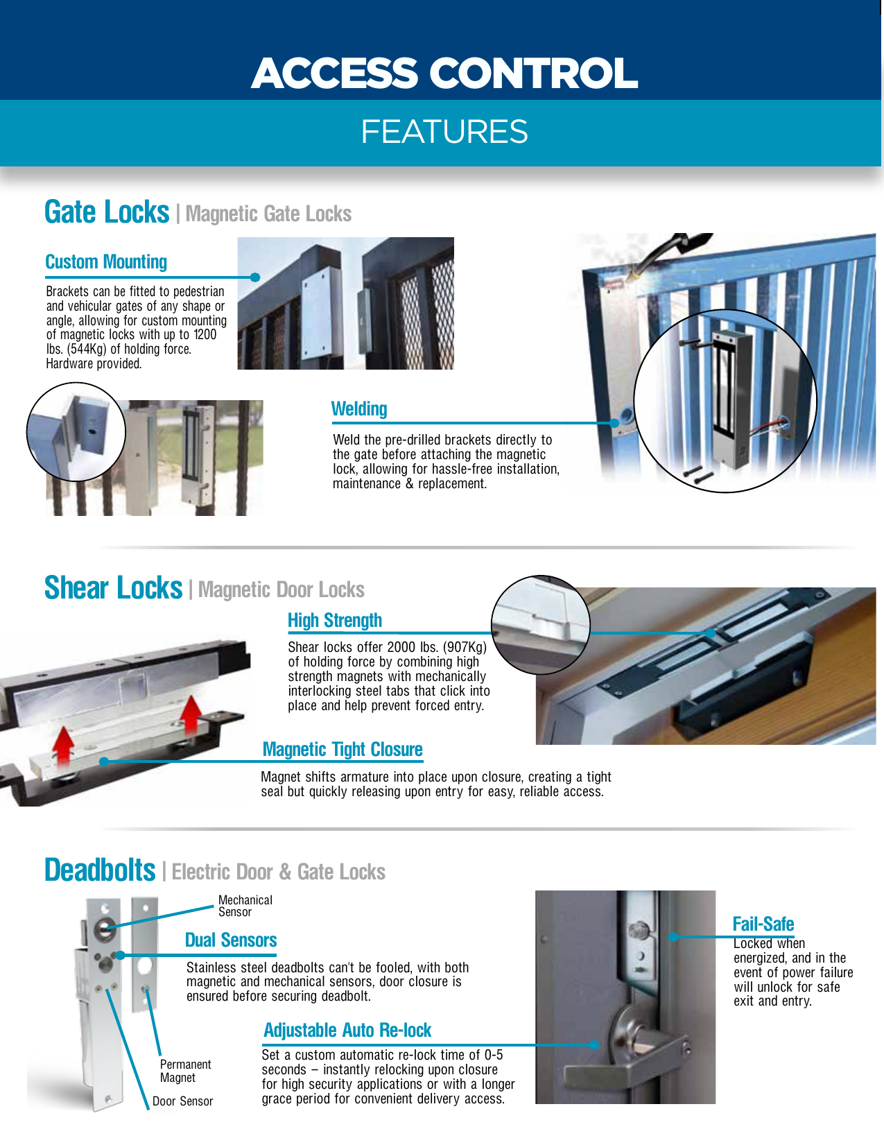 Page 2 of 5 - DoorKing Locks Tri-fold-2017 1 5 Door King & Gate Catalog DKS-Locks-Rev3-17