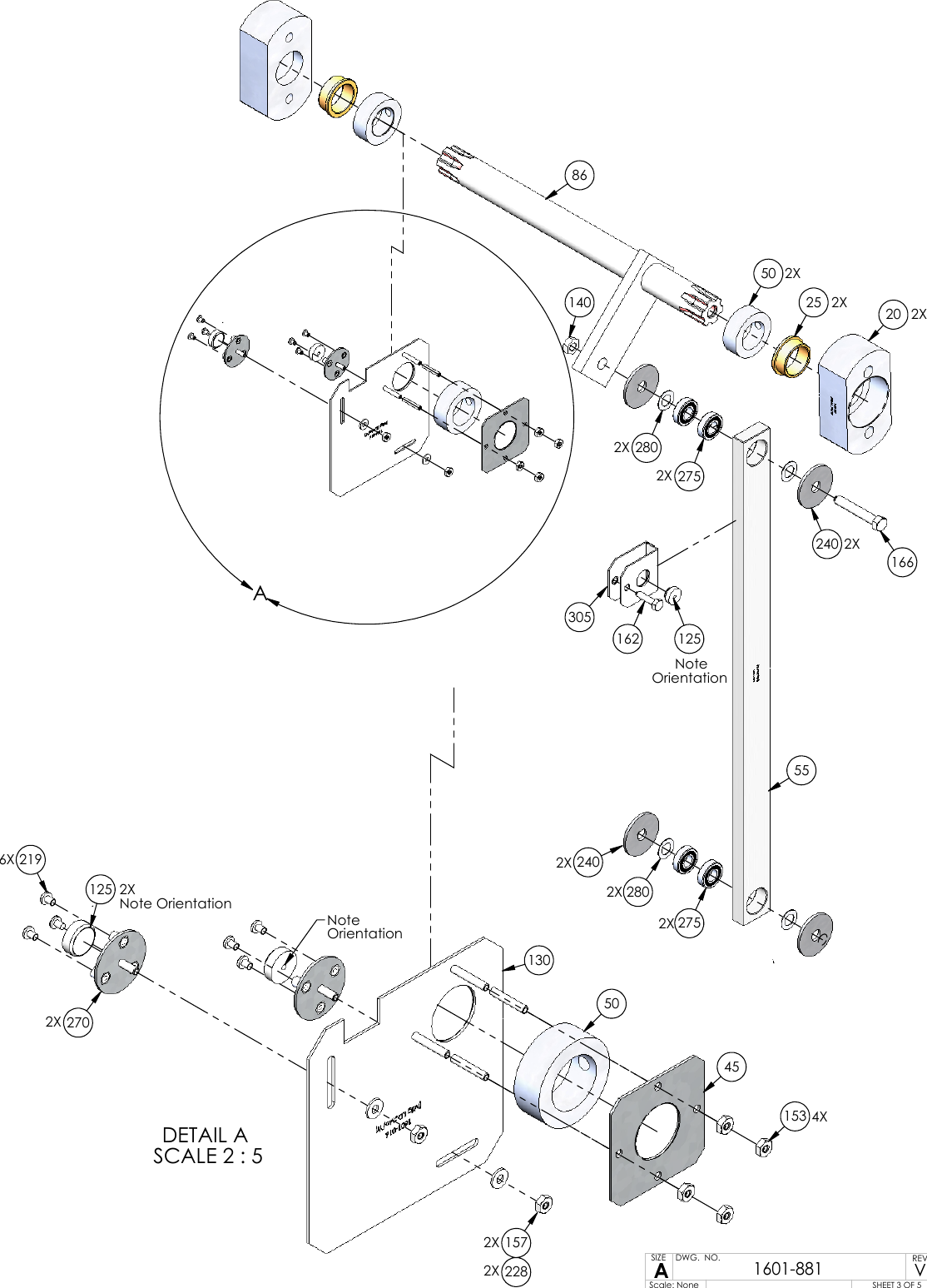 Page 3 of 5 - DoorKing IPB1601-881 Rev V Door King 1601-081 Parts List IPB