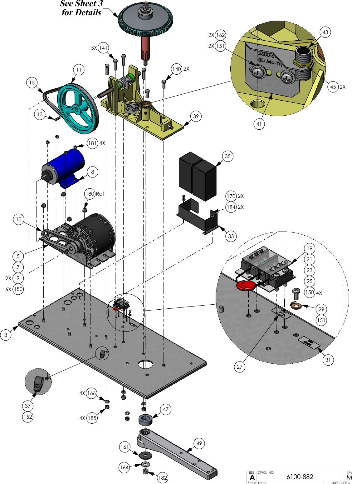 Page 2 of 6 - DoorKing Assy 6100-082 Rev M Door King Parts List IPB