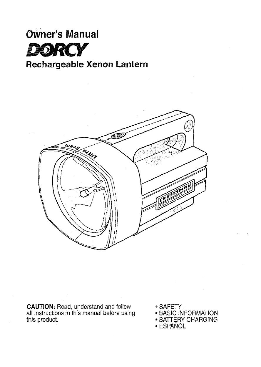 Dorcy 93188 User Manual LANTERN Manuals And Guides L0802125